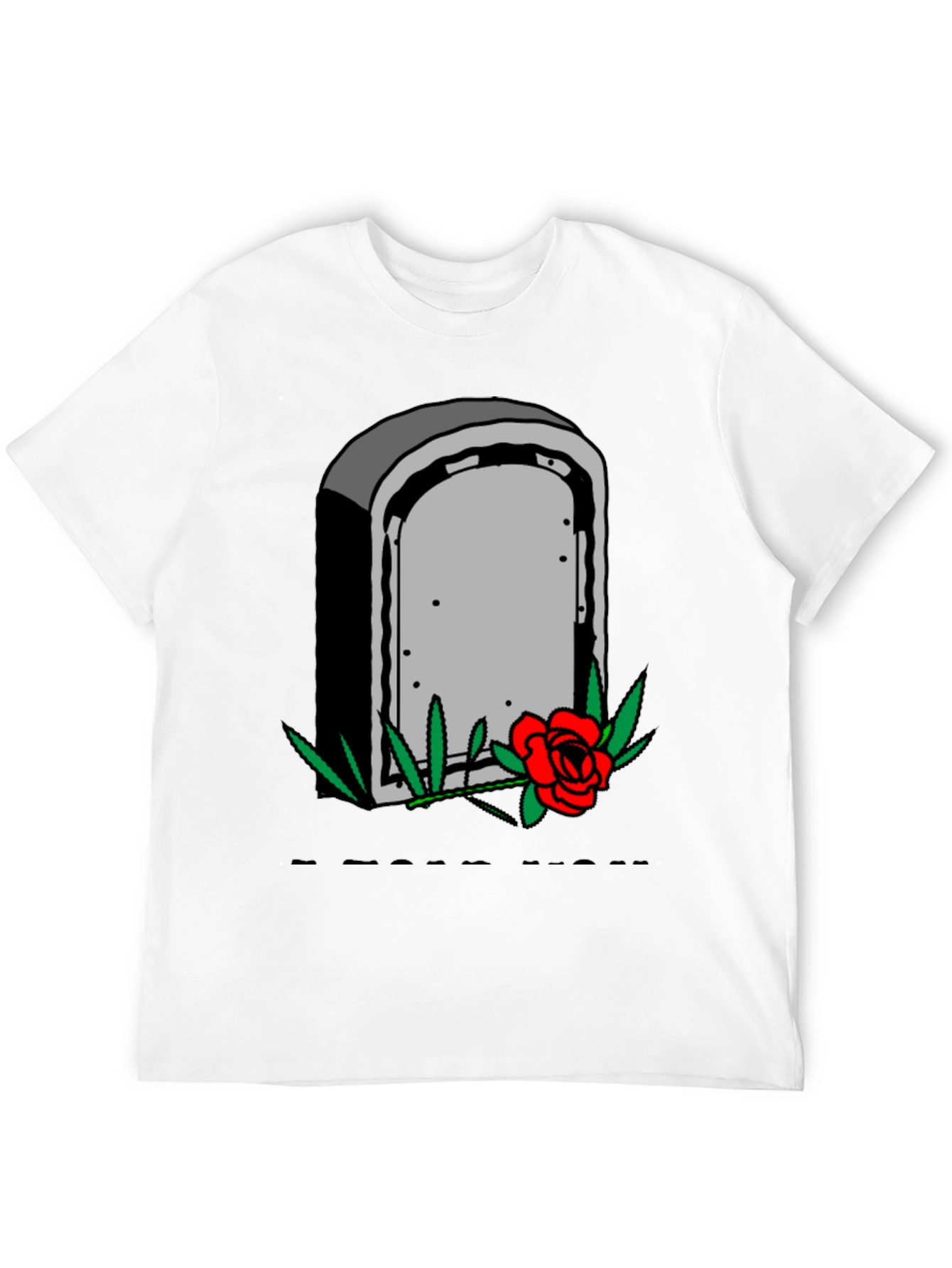 Grave & Rose Graphic T-Shirt - Edgy Casual Wear
