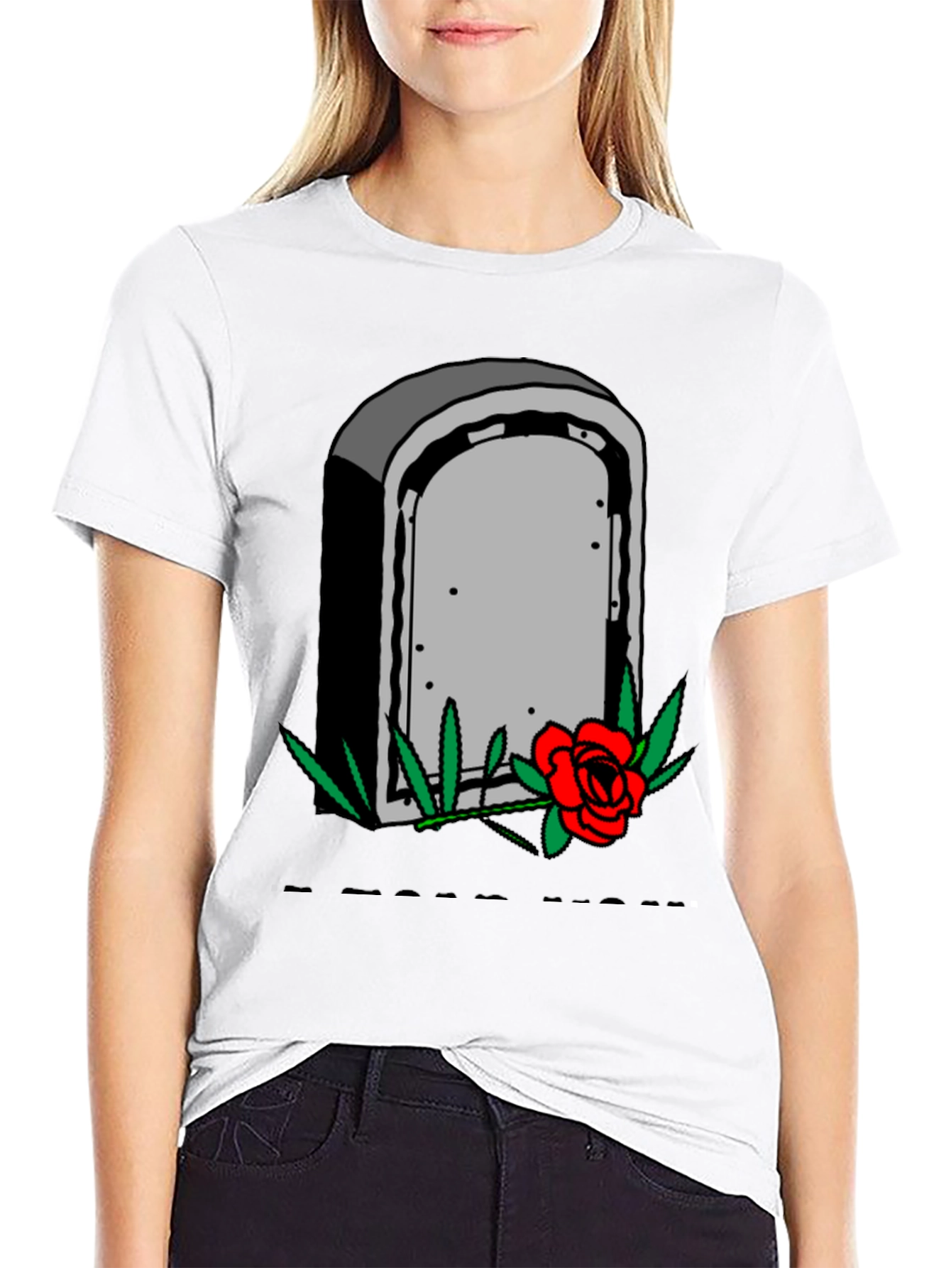 Grave & Rose Graphic T-Shirt - Edgy Casual Wear