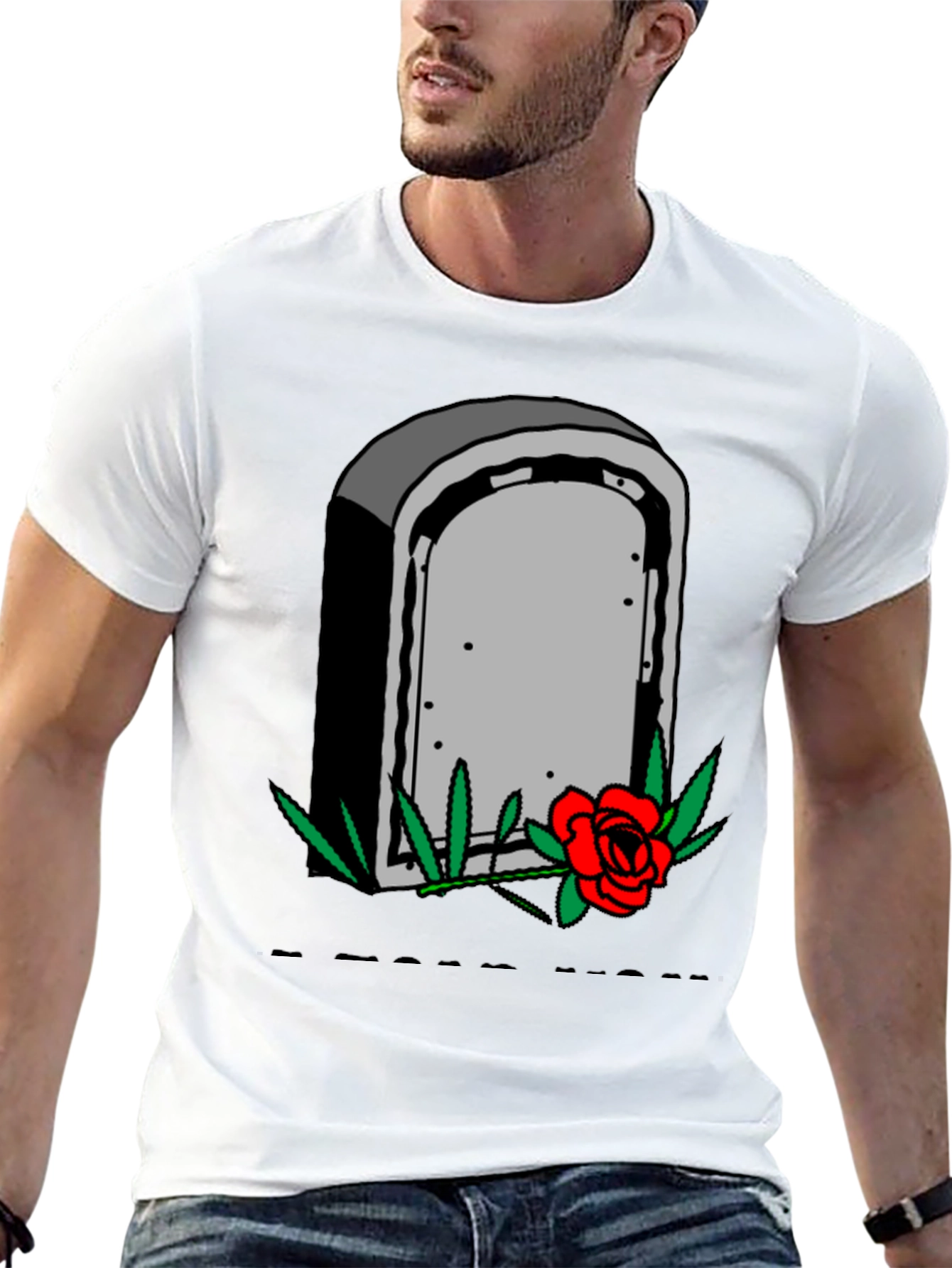 Grave & Rose Graphic T-Shirt - Edgy Casual Wear