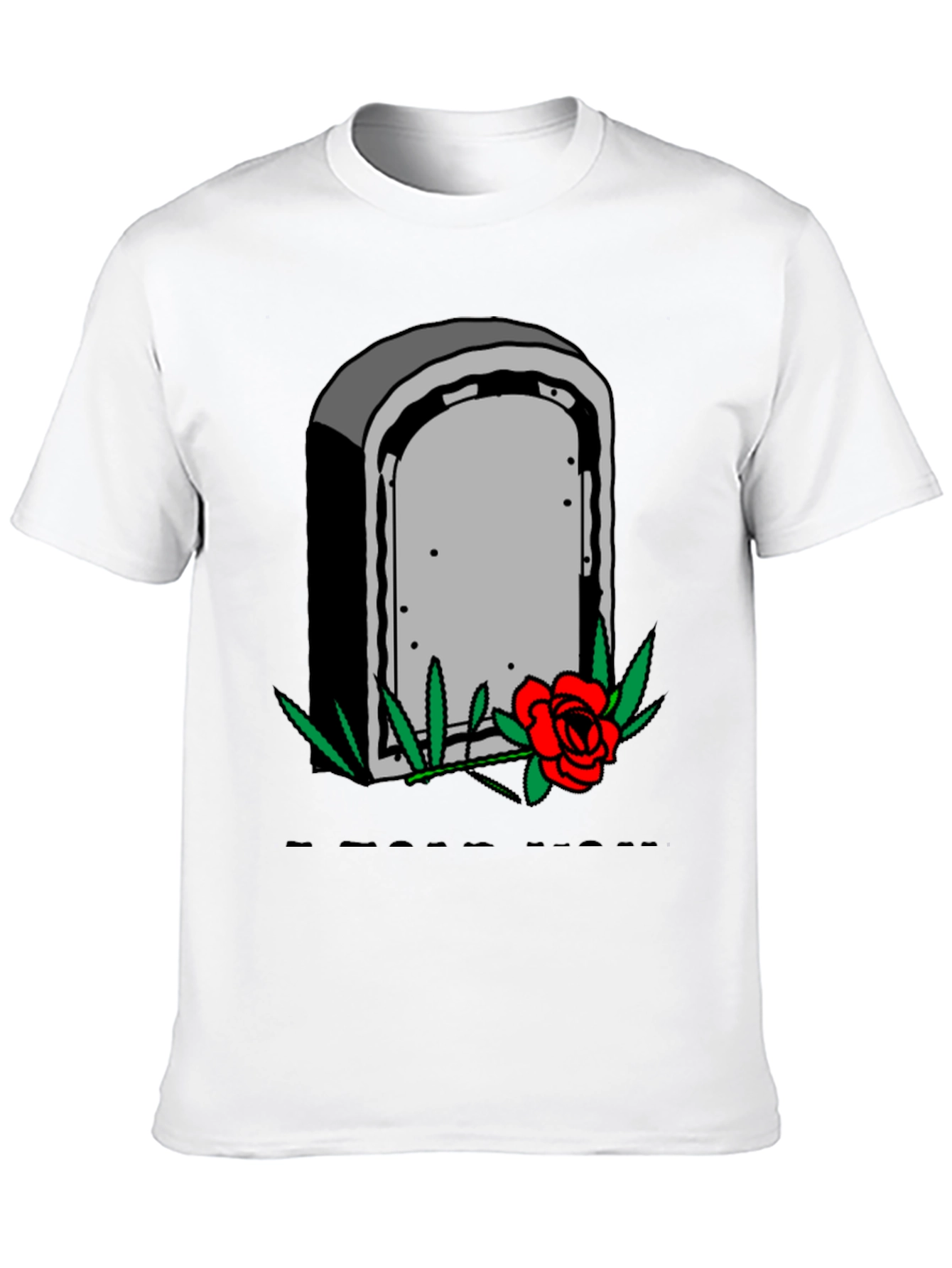 Grave & Rose Graphic T-Shirt - Edgy Casual Wear