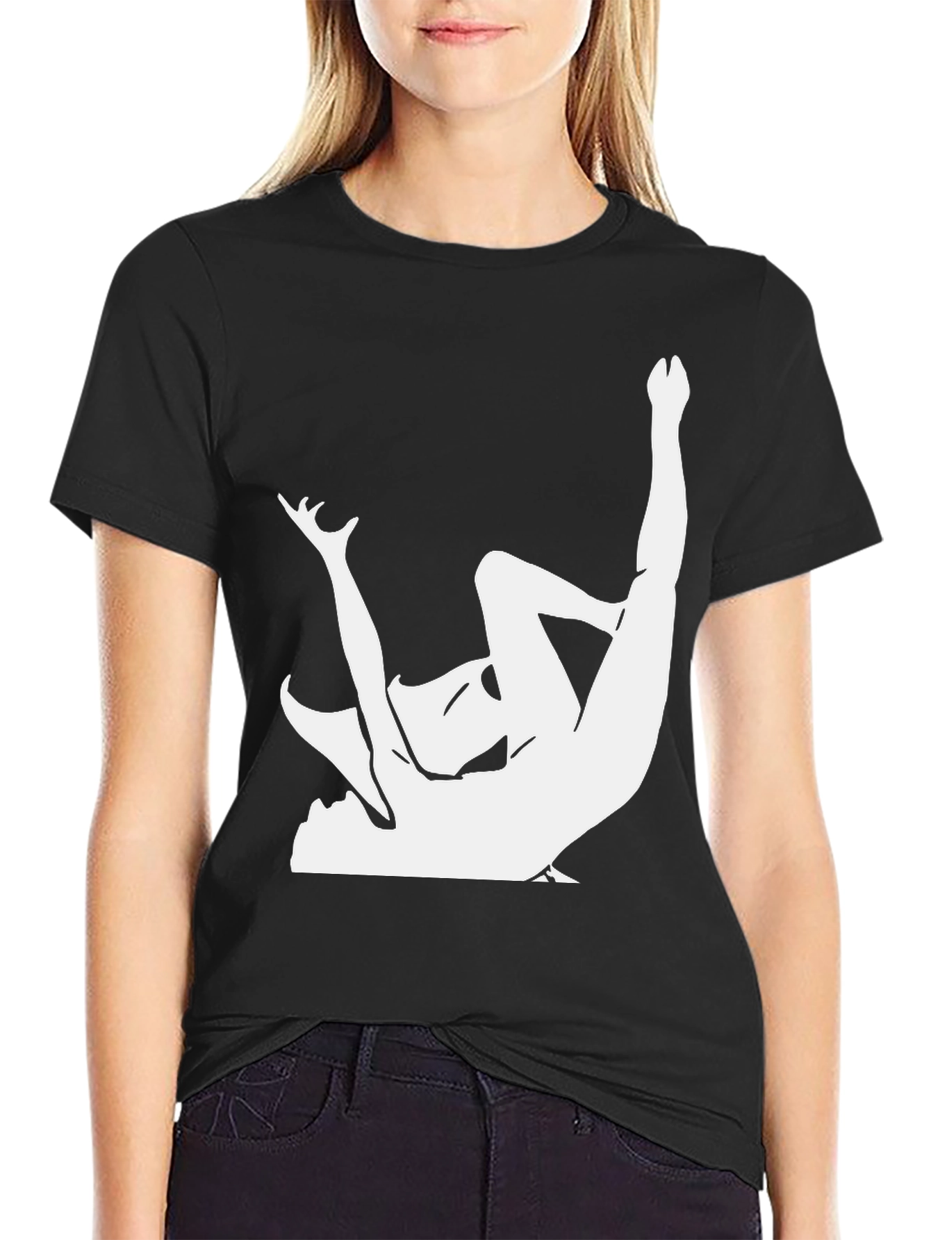 Fallen Angel Graphic T-Shirt - Black