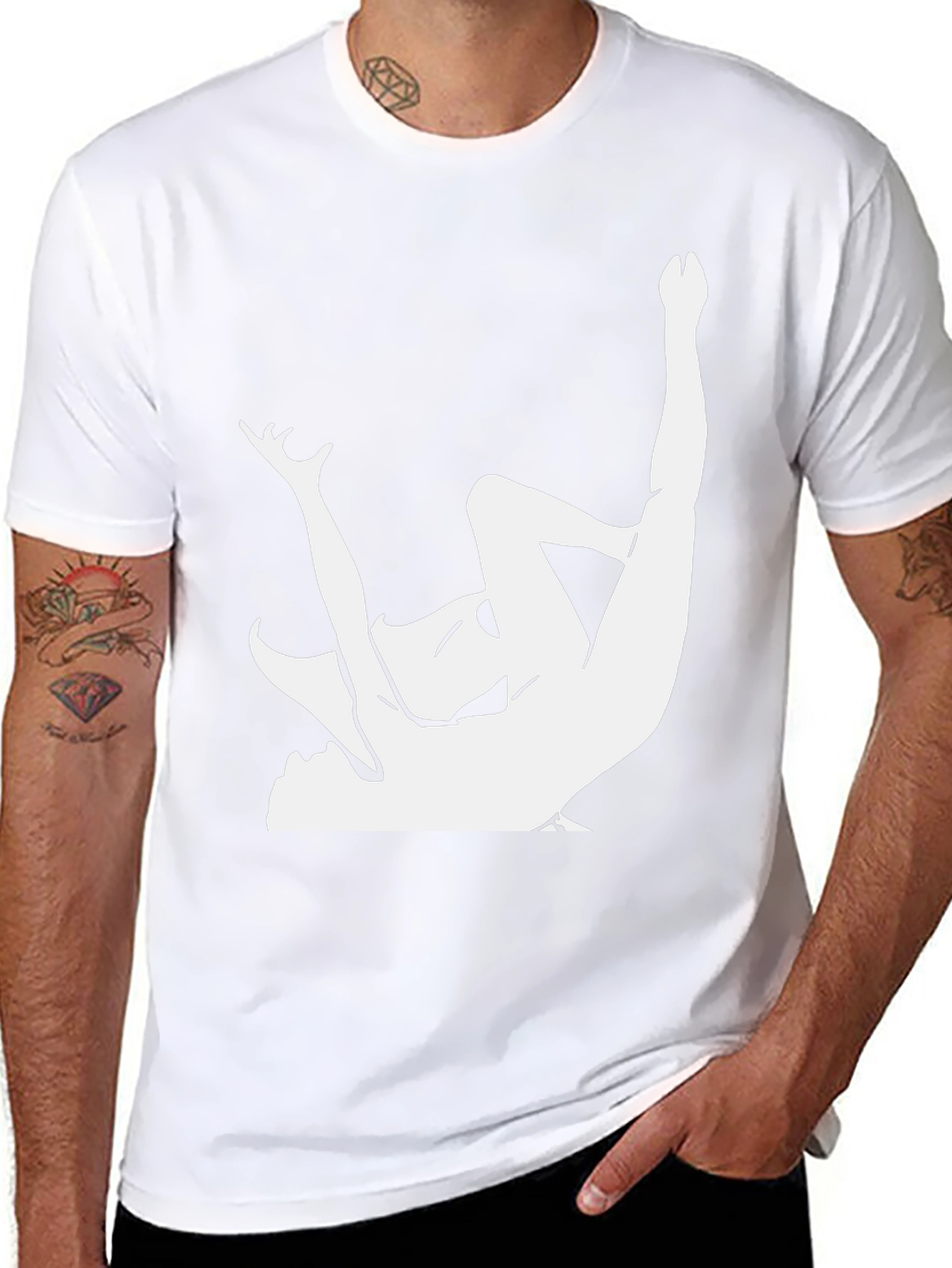 Fallen Angel Graphic T-Shirt - Black