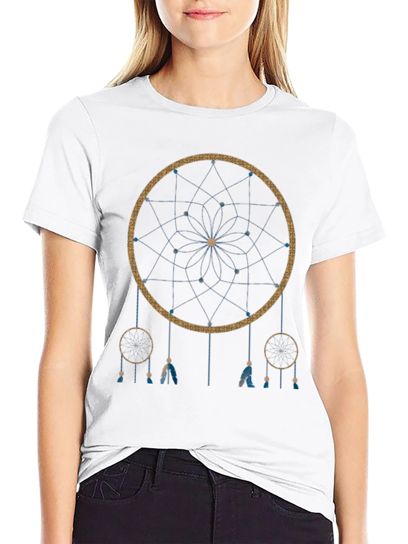 Dreamcatcher Graphic Tee - Black Casual Shirt