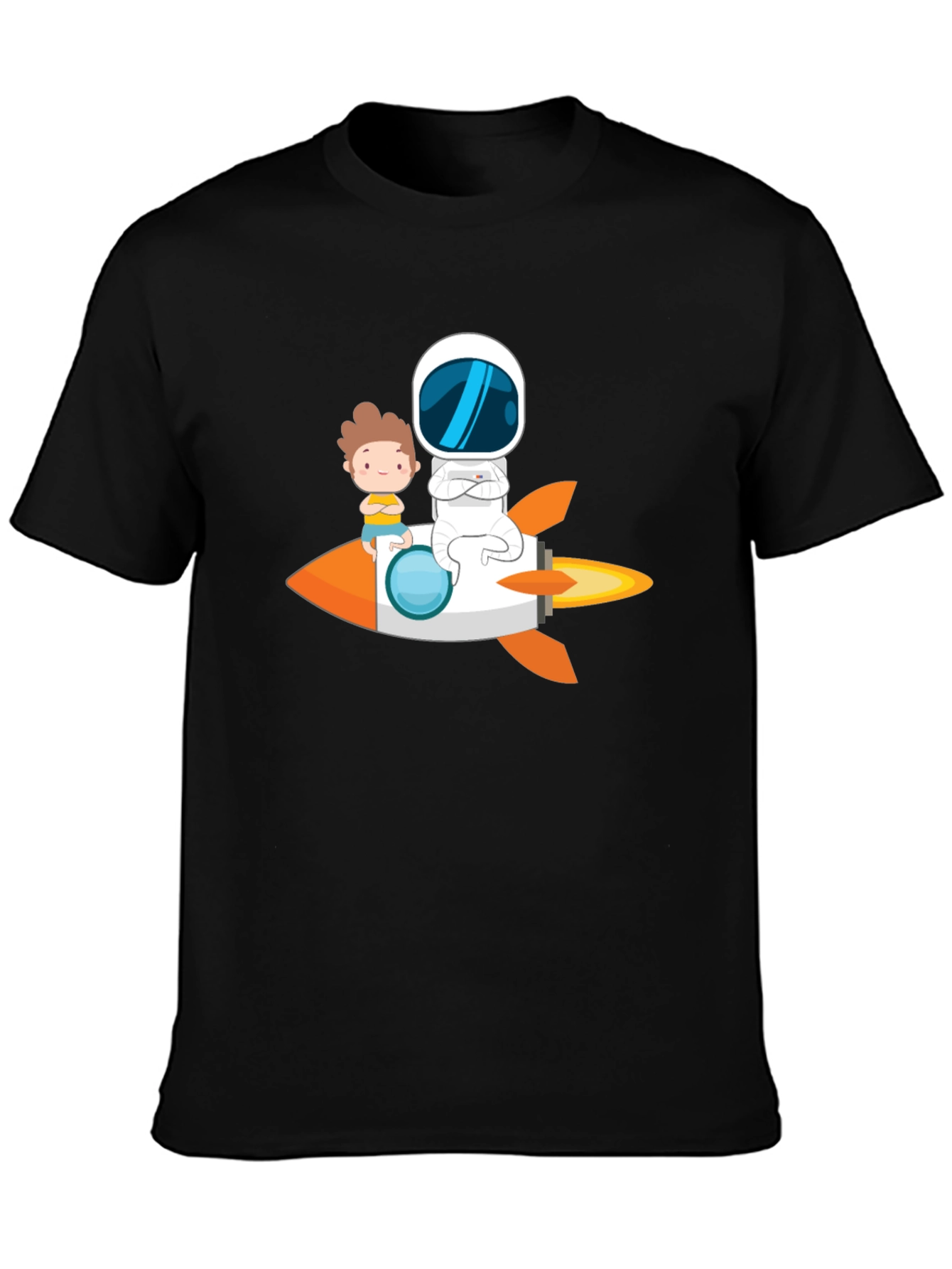 Astronaut & Boy Rocket Ride Graphic Tee