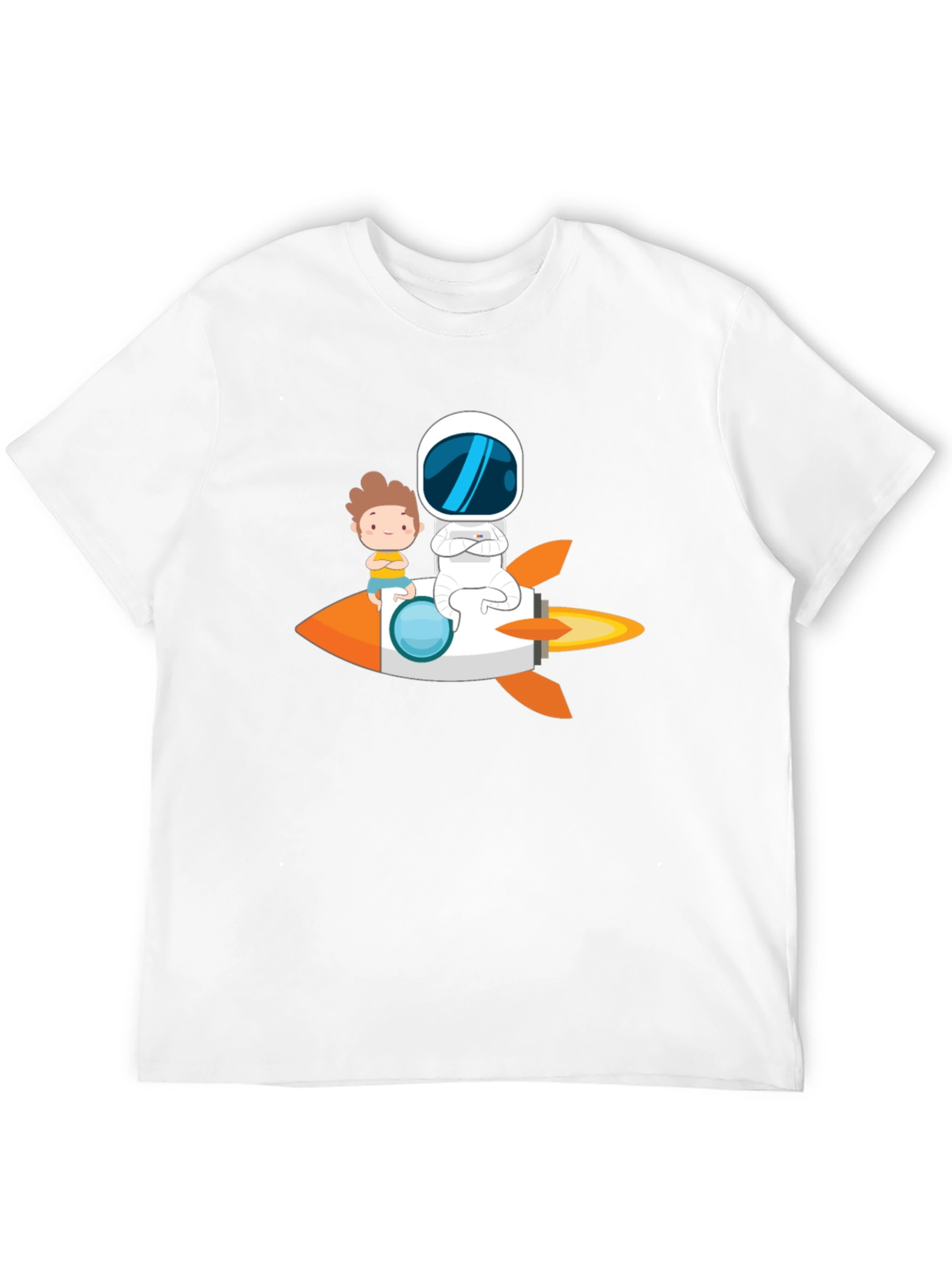 Astronaut & Boy Rocket Ride Graphic Tee