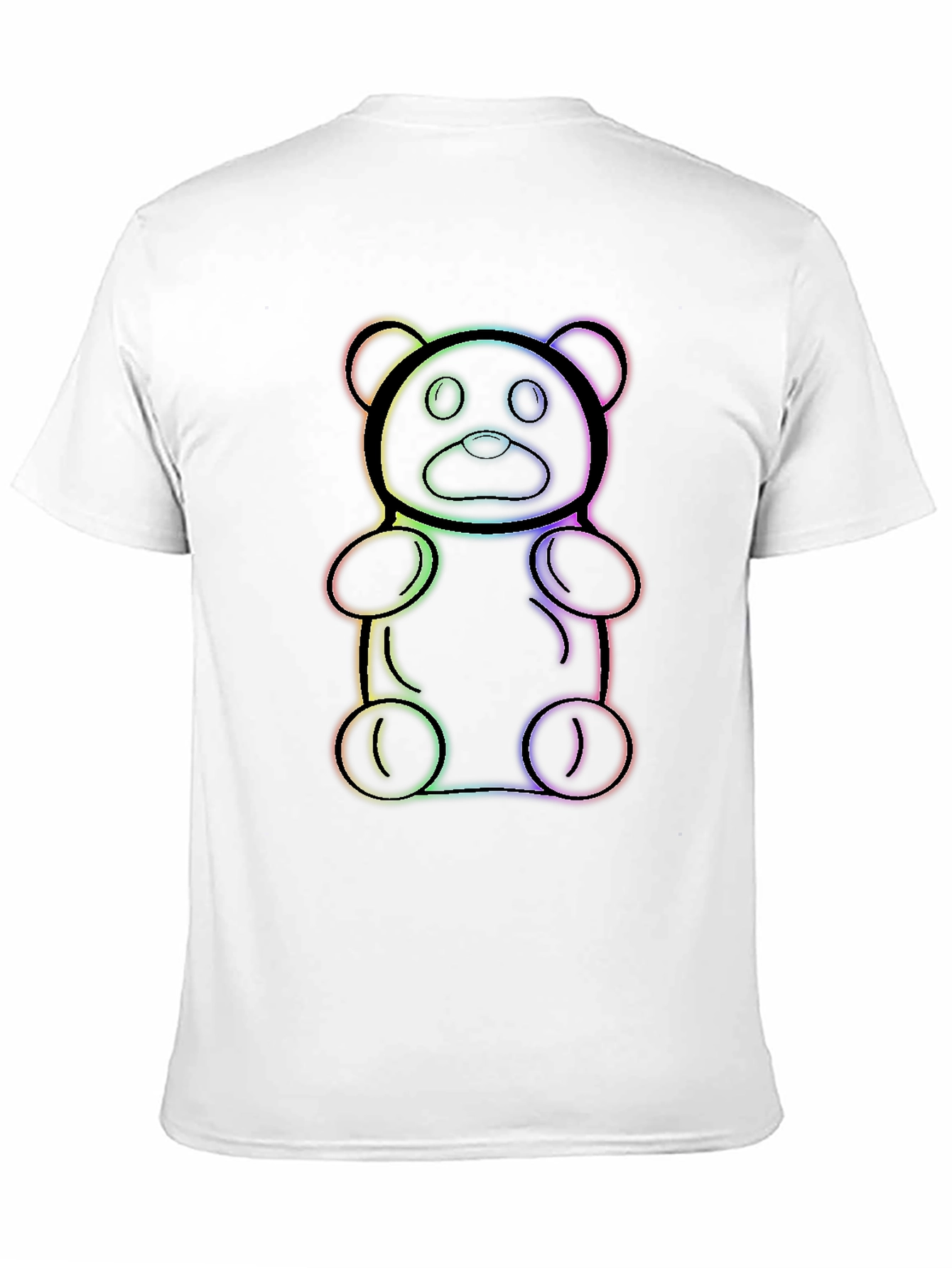 Rainbow Gummy Bear Black T-Shirt