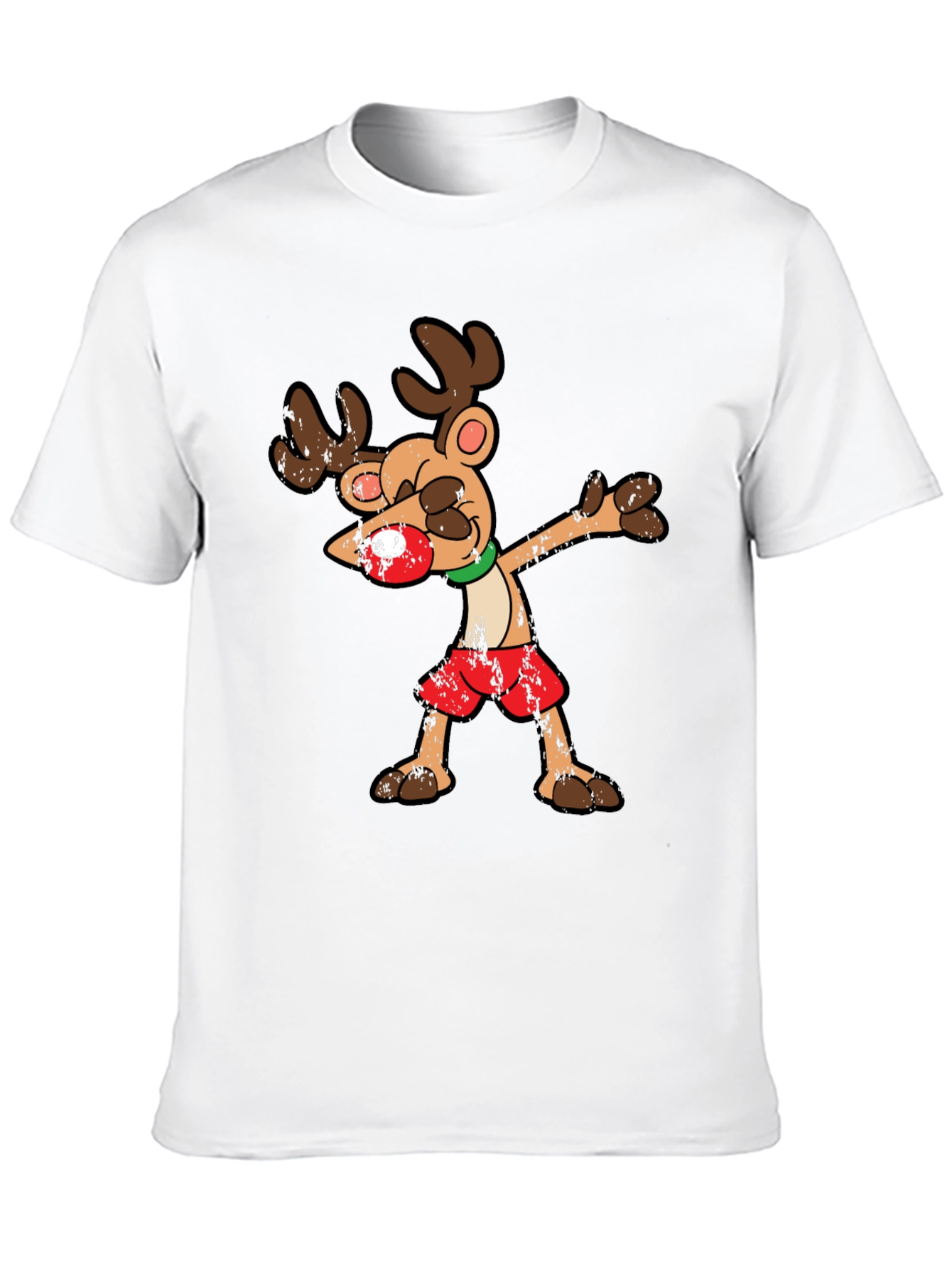 Dabbing Reindeer Graphic Tee
