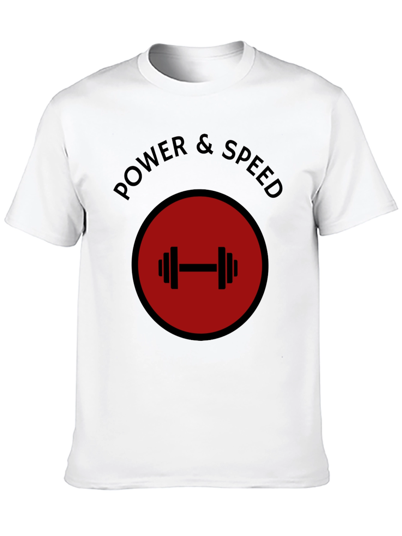 Power & Speed Gym T-Shirt - Weightlifting Design