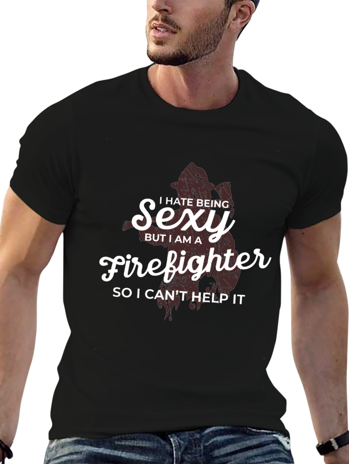 Sexy Firefighter Graphic Tee - Humorous Gift