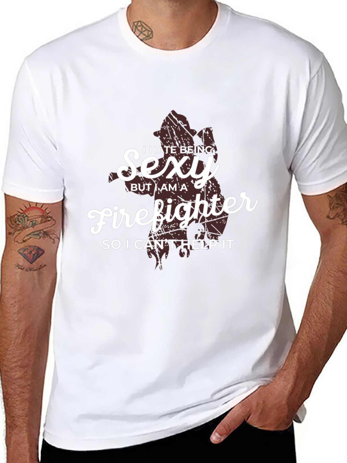 Sexy Firefighter Graphic Tee - Humorous Gift