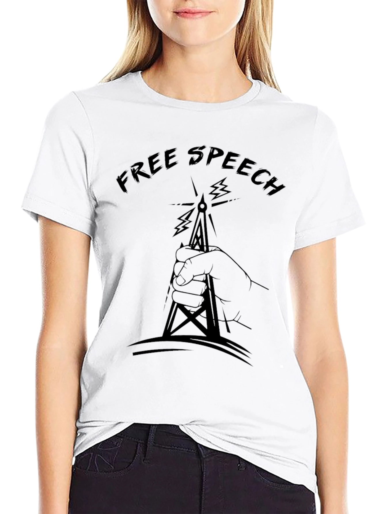 Free Speech Radio Tower Graphic Tee