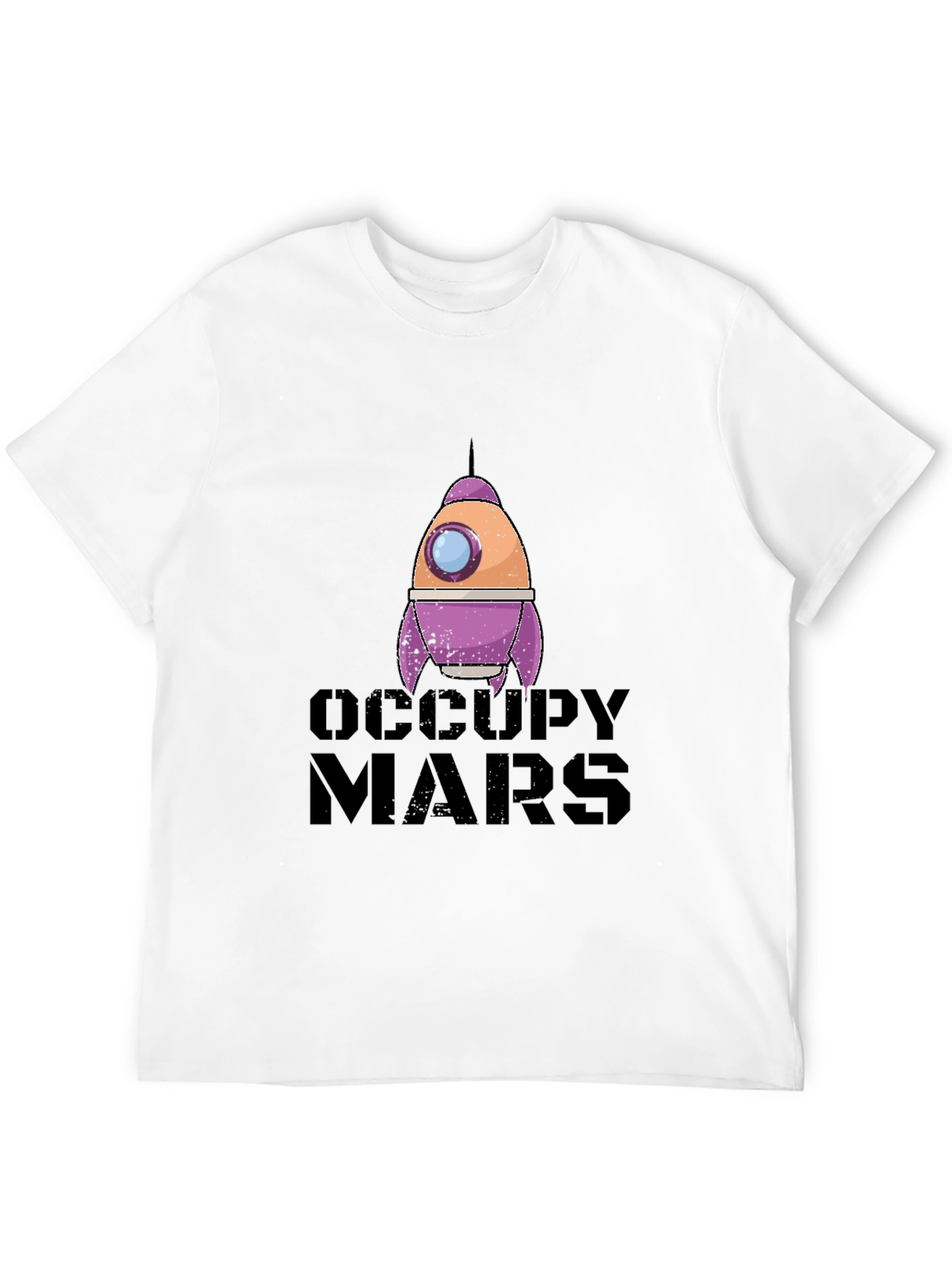 Occupy Mars Graphic Tee - Space Exploration T-Shirt