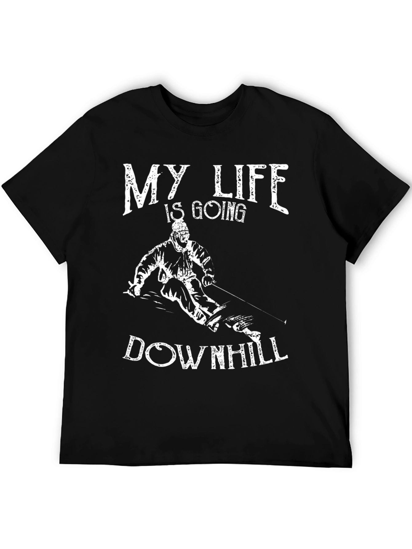 My Life is Going Downhill Ski T-Shirt