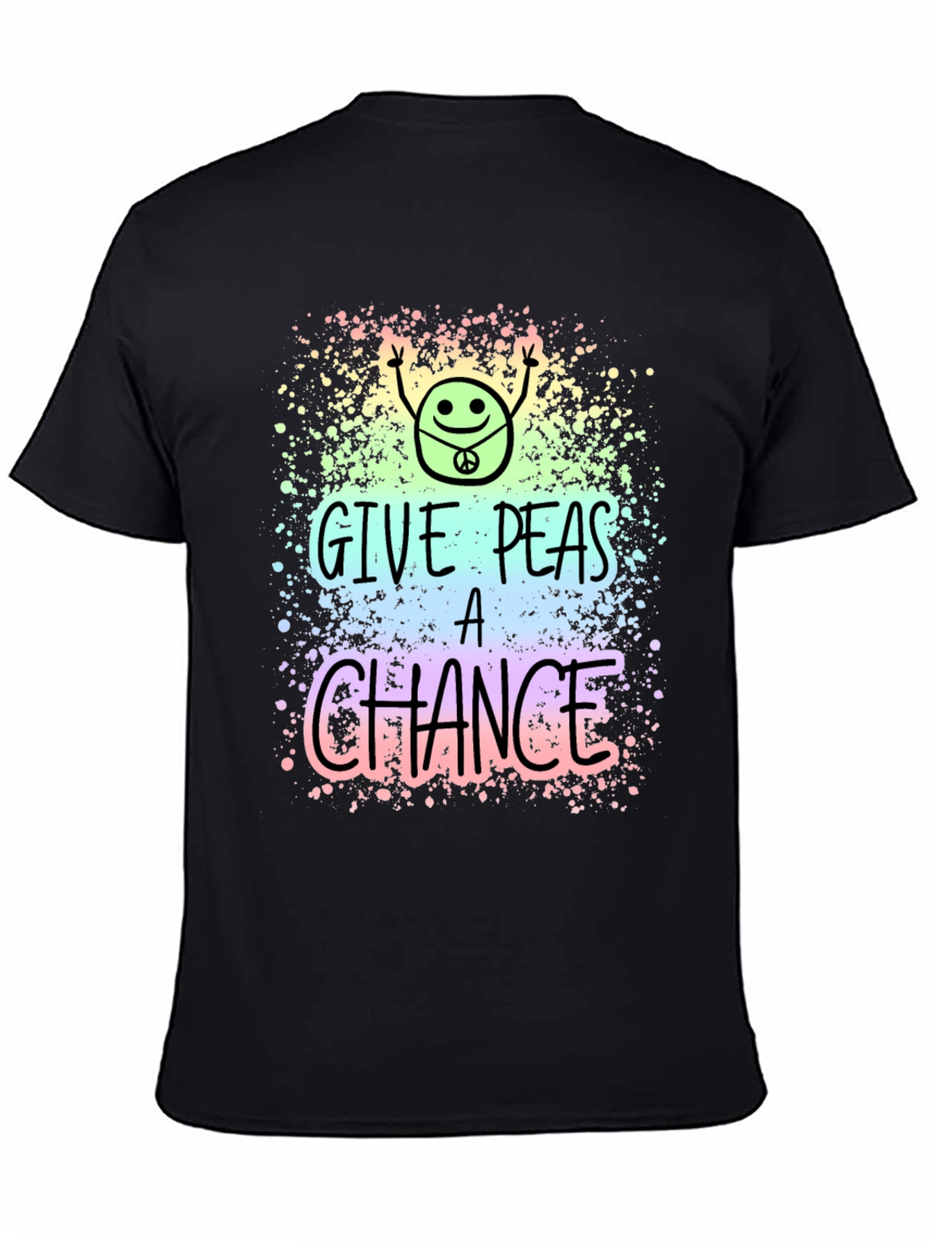 Give Peas A Chance T-Shirt - Groovy Peace Design