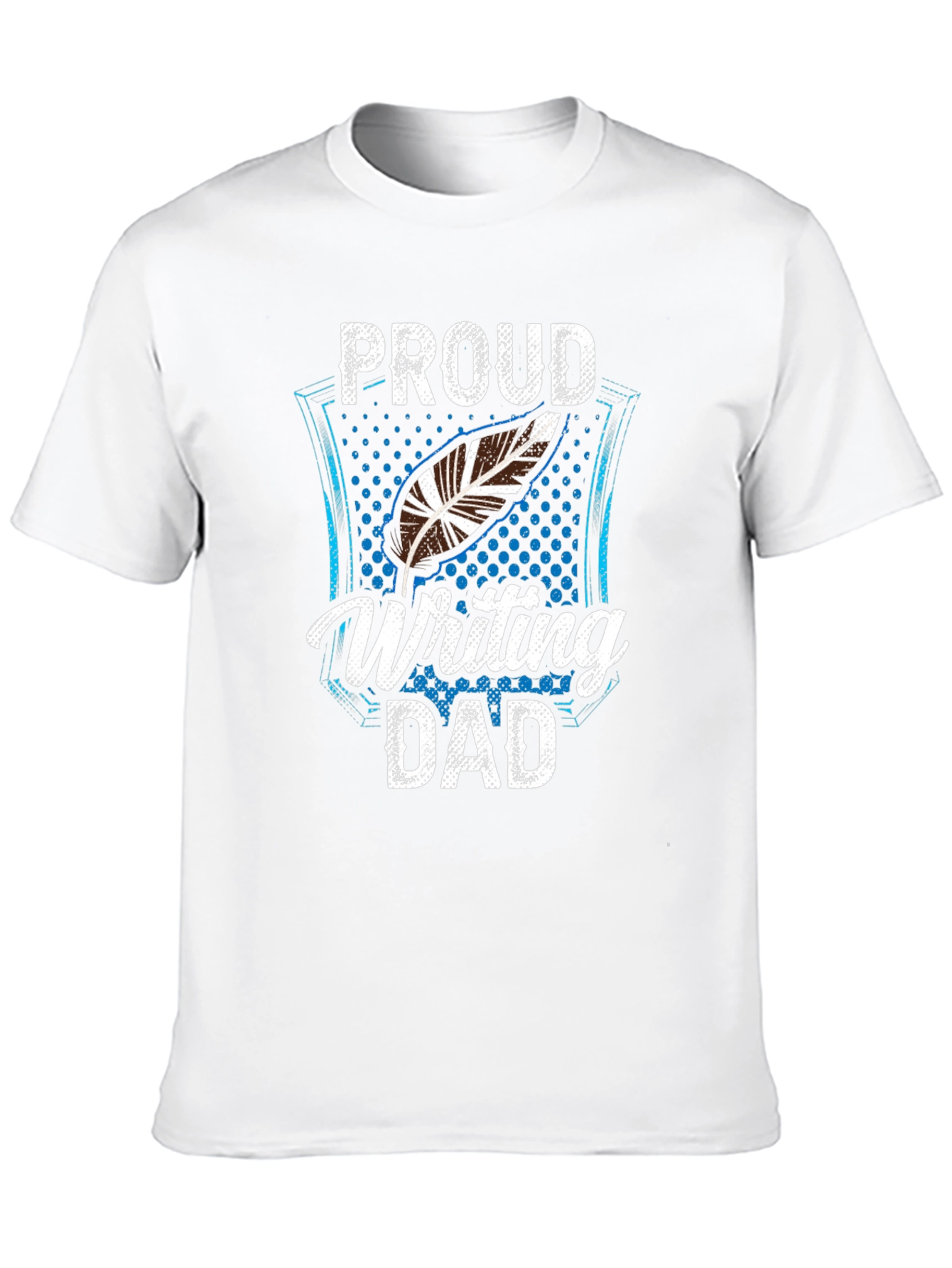 Proud Writing Dad T-Shirt - Black