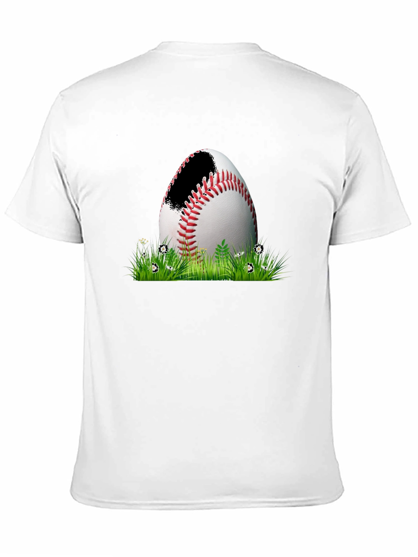 Baseball in Grass Graphic Tee