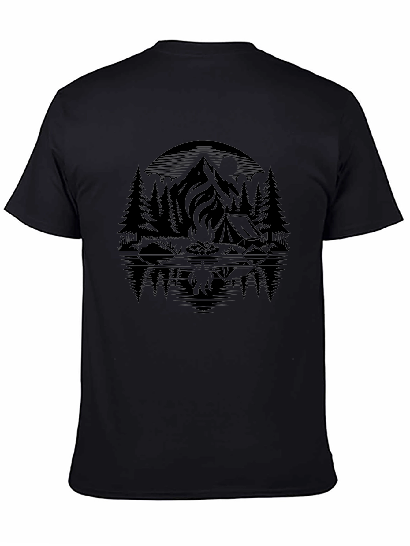 Camping Scene Graphic Tee