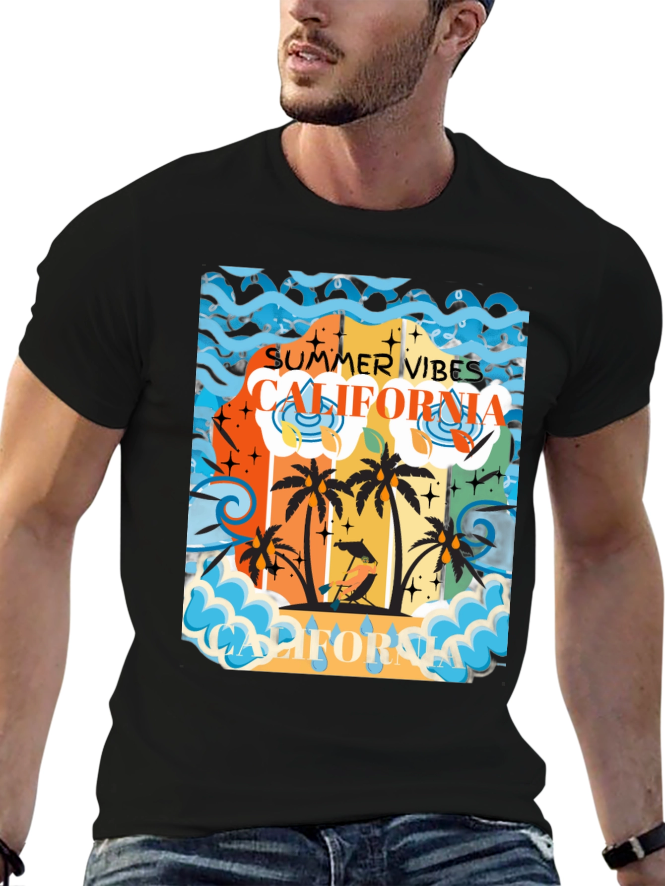 California Summer Vibes Graphic Tee
