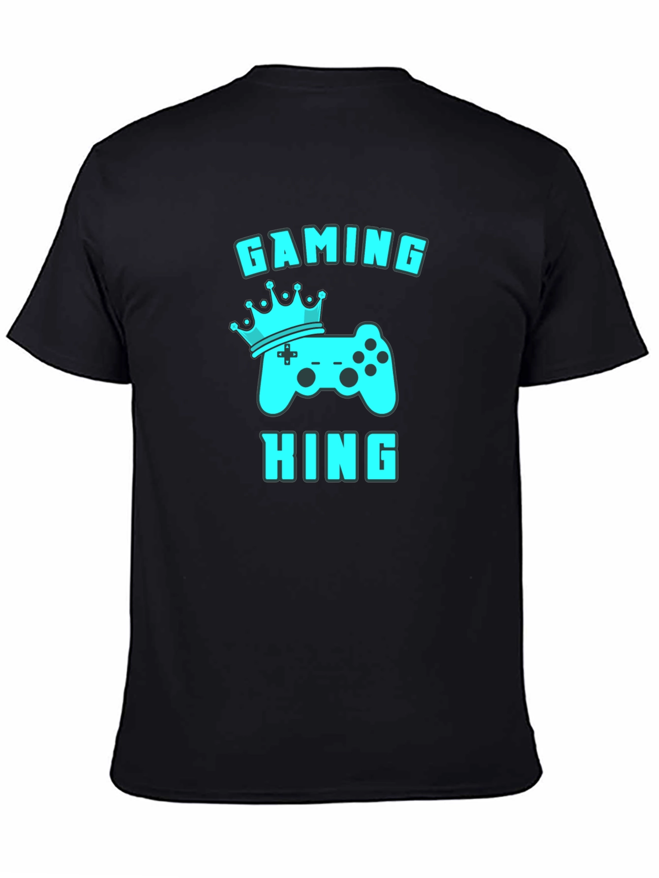 Gaming King Black T-Shirt - Gamer Apparel