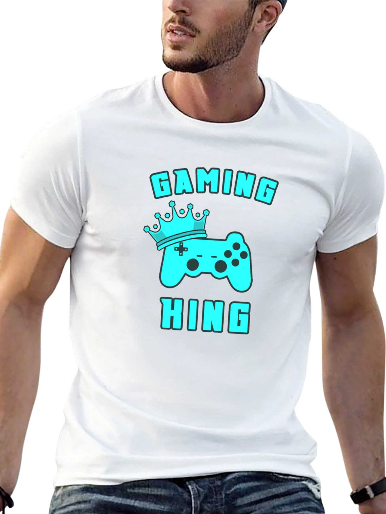 Gaming King Black T-Shirt - Gamer Apparel