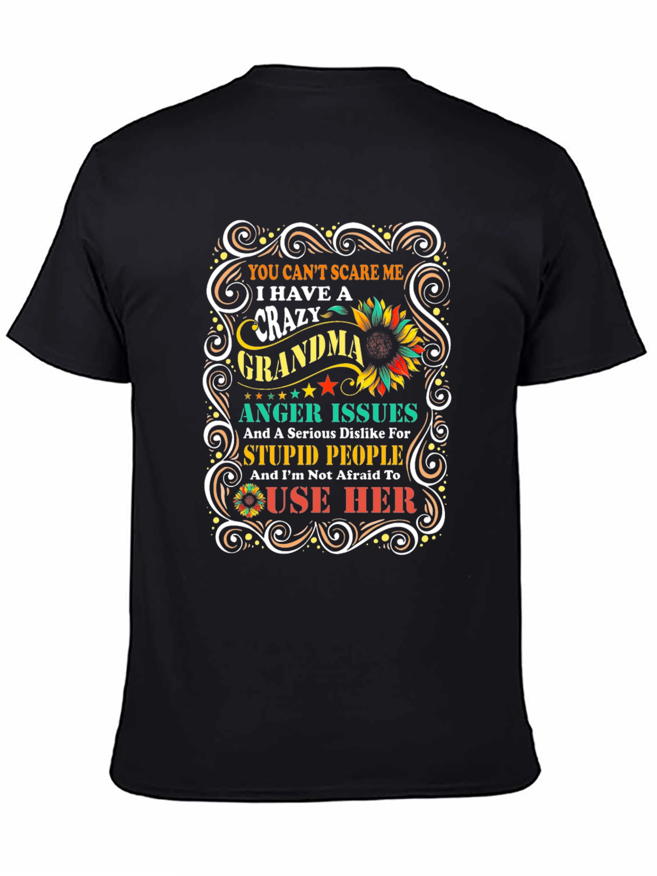 Crazy Grandma T-Shirt - Novelty Graphic Tee