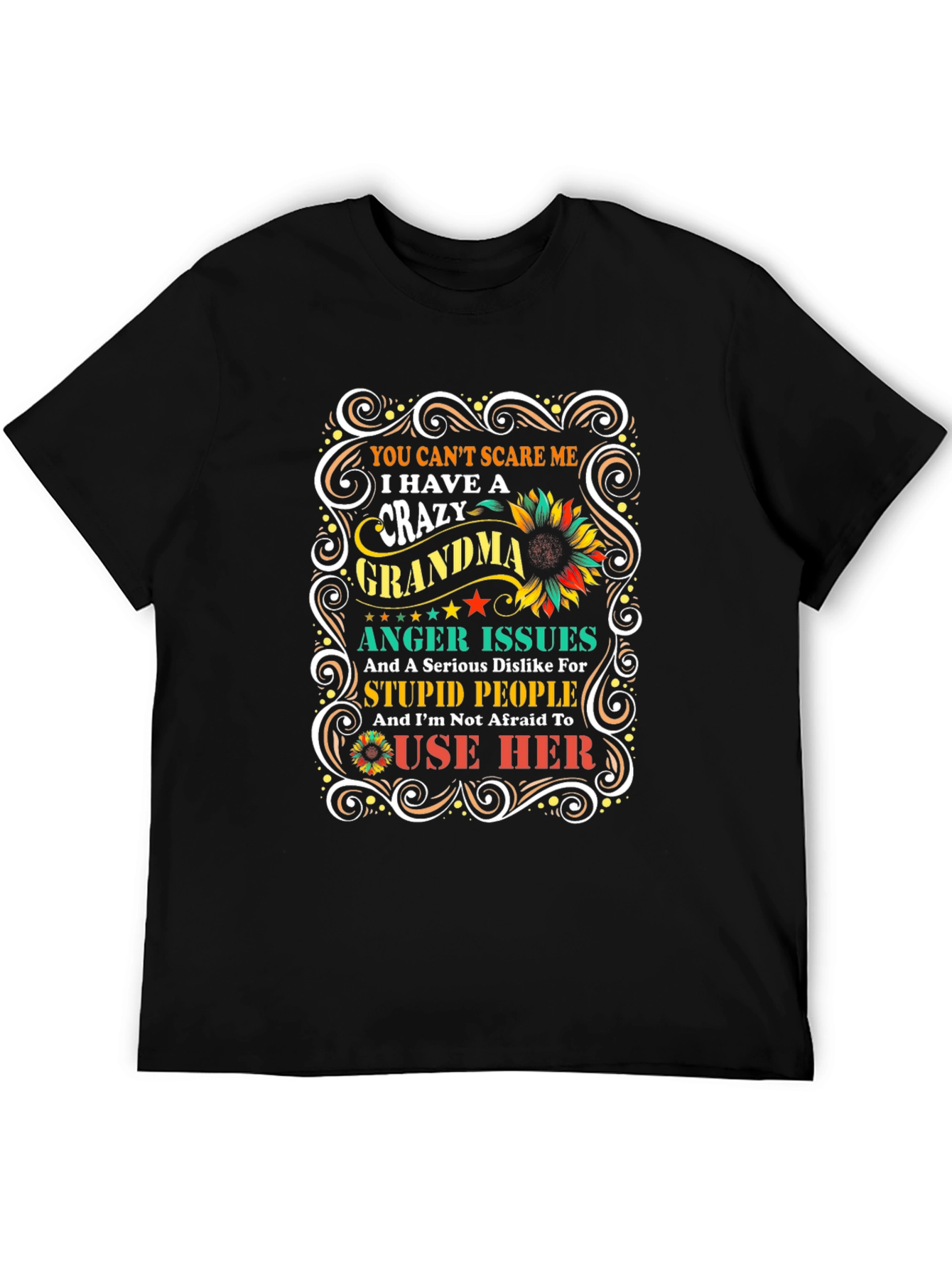 Crazy Grandma T-Shirt - Novelty Graphic Tee