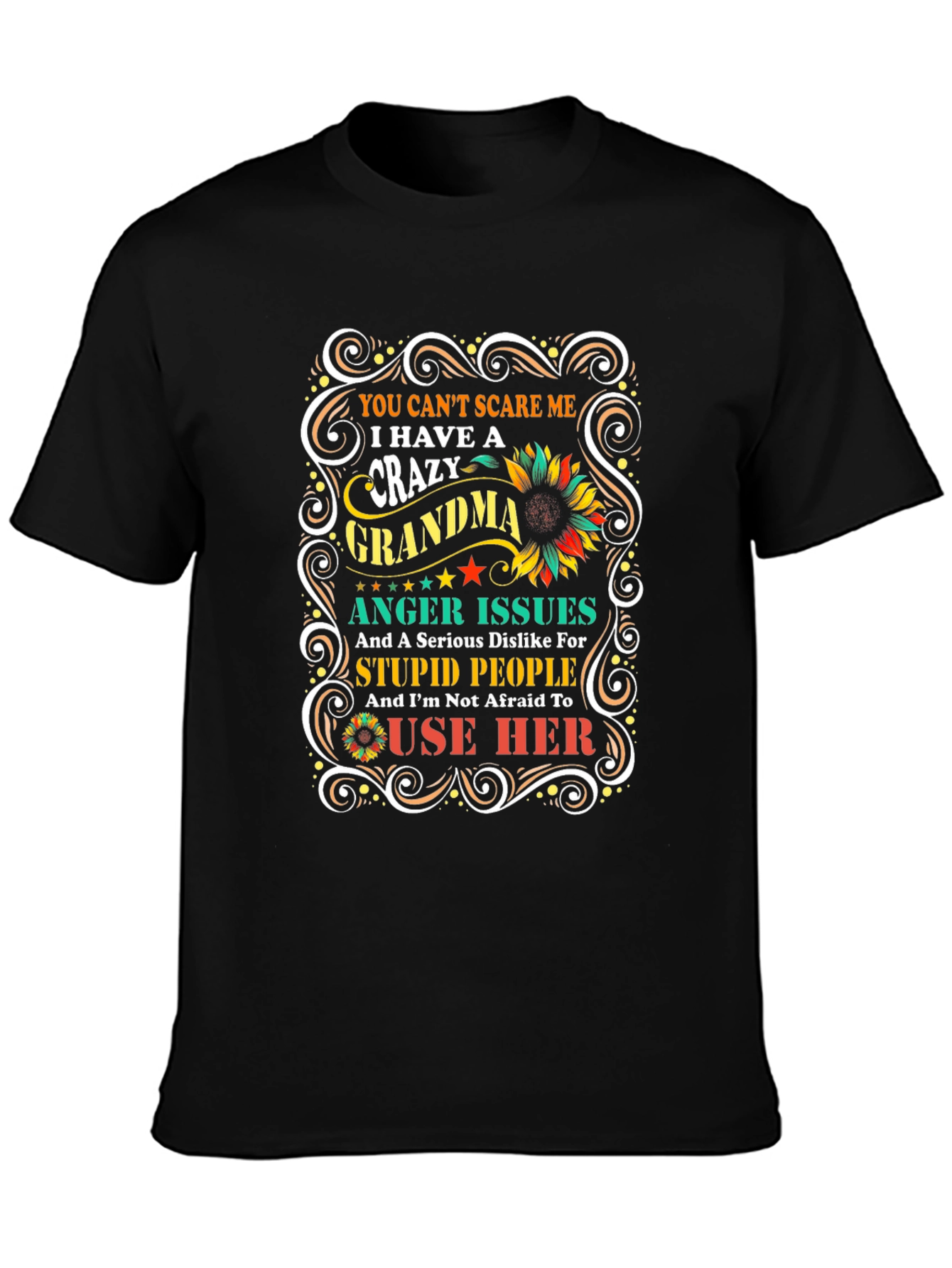 Crazy Grandma T-Shirt - Novelty Graphic Tee