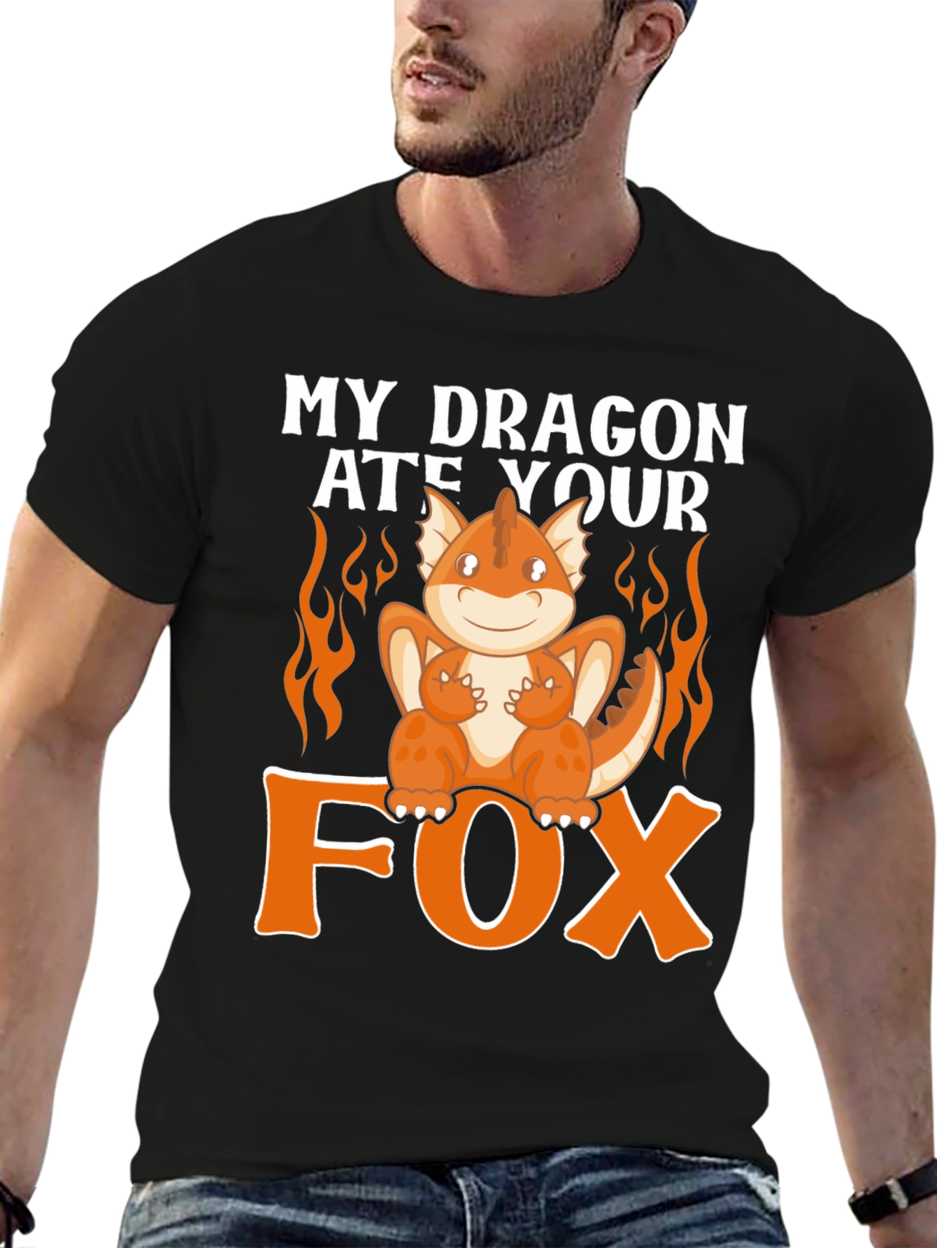 My Dragon Ate Your Fox Funny T-Shirt