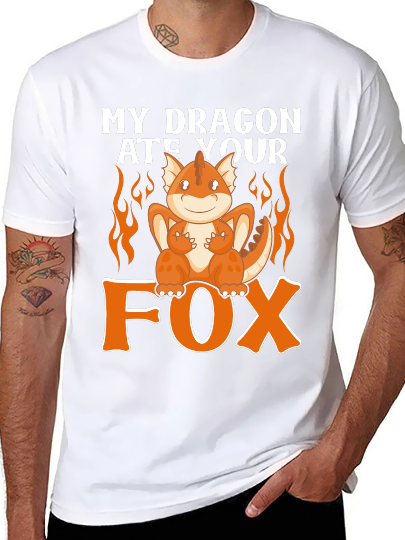 My Dragon Ate Your Fox Funny T-Shirt