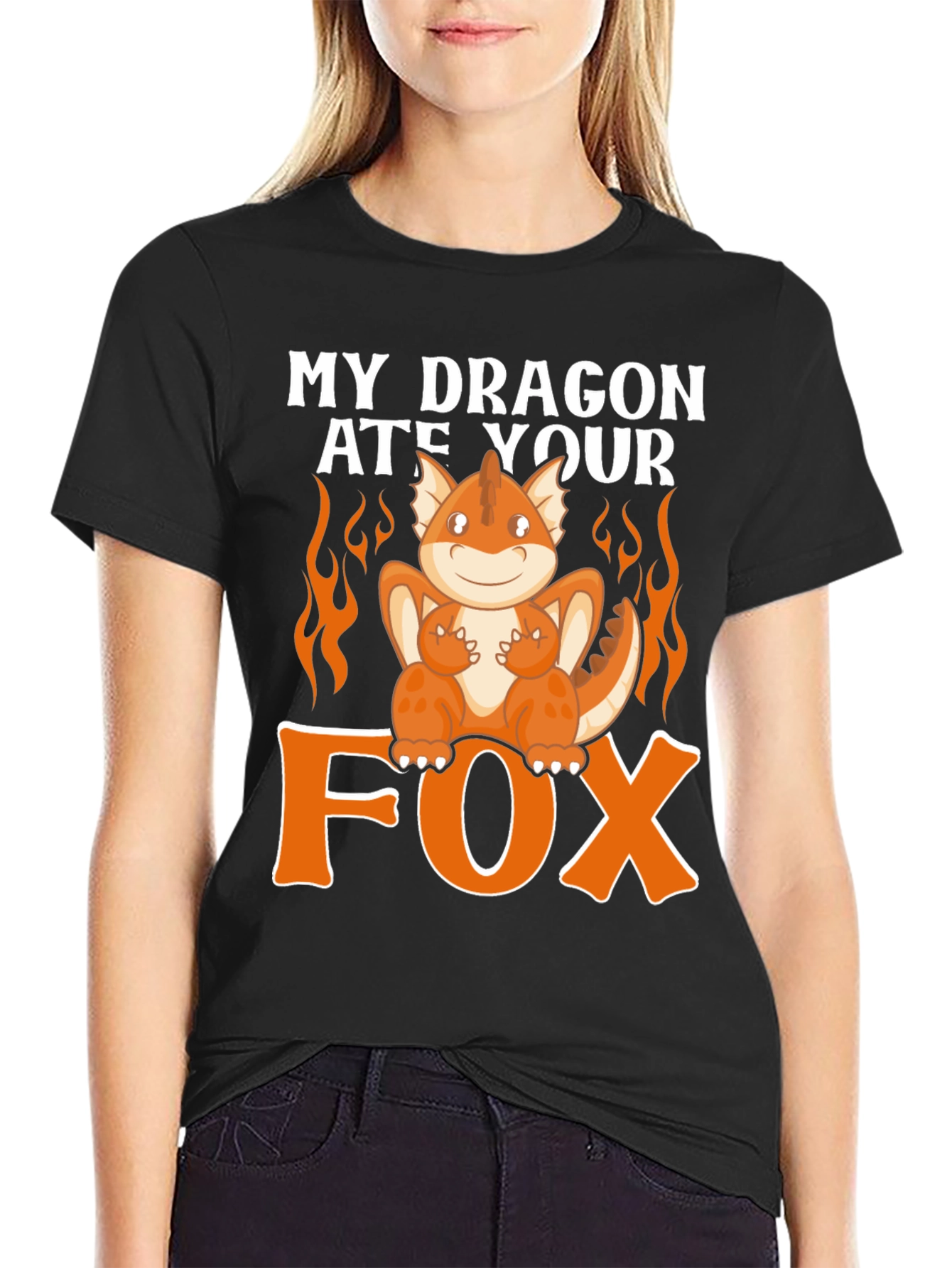 My Dragon Ate Your Fox Funny T-Shirt