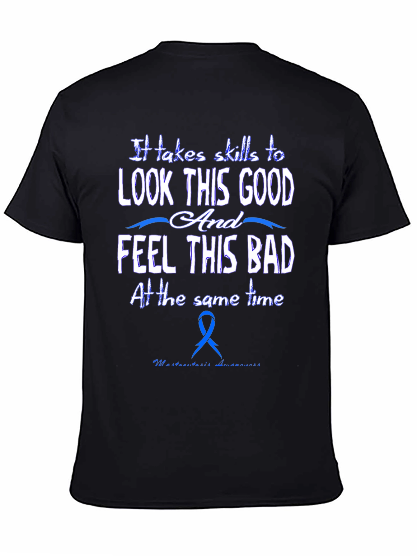 Skills to Look Good Black T-Shirt