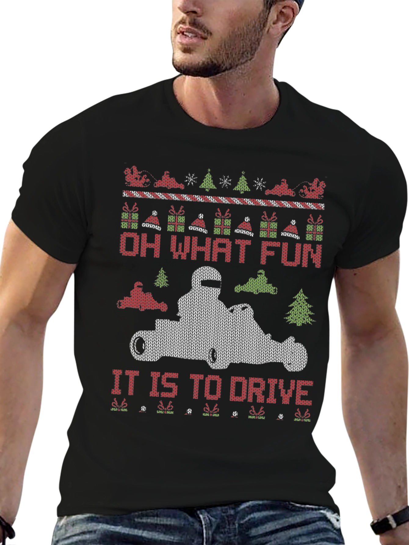 Oh What Fun to Drive Christmas Sweater T-Shirt
