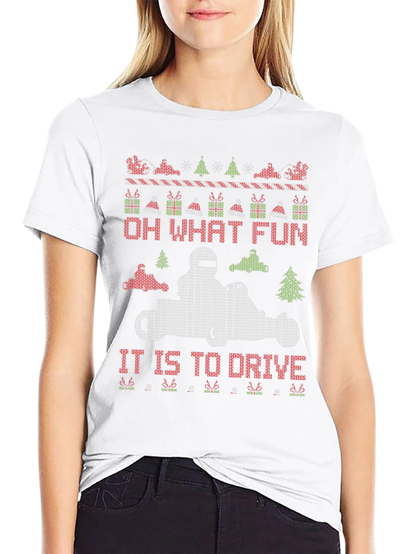 Oh What Fun to Drive Christmas Sweater T-Shirt