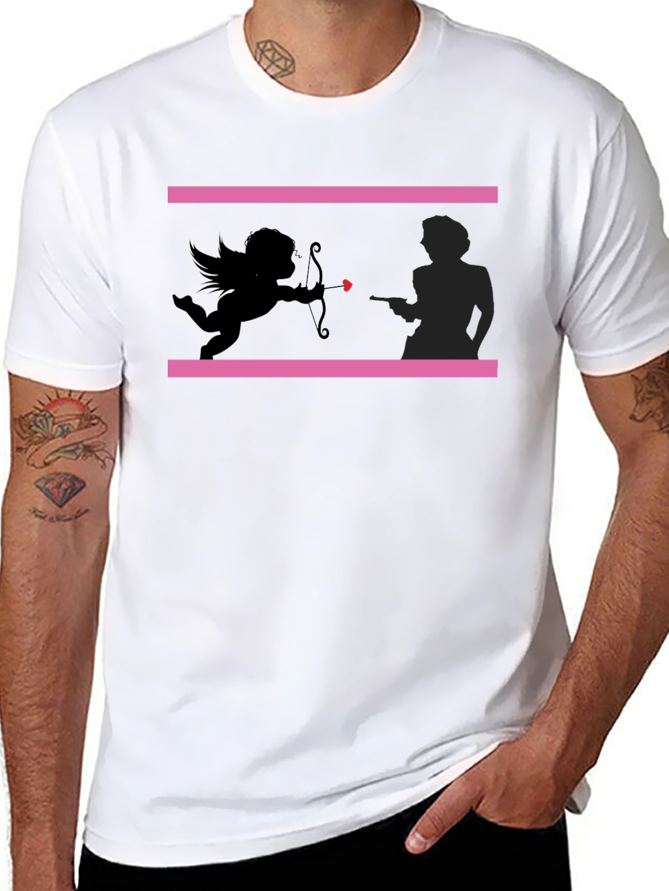 Cupid & Gangster Valentine T-Shirt