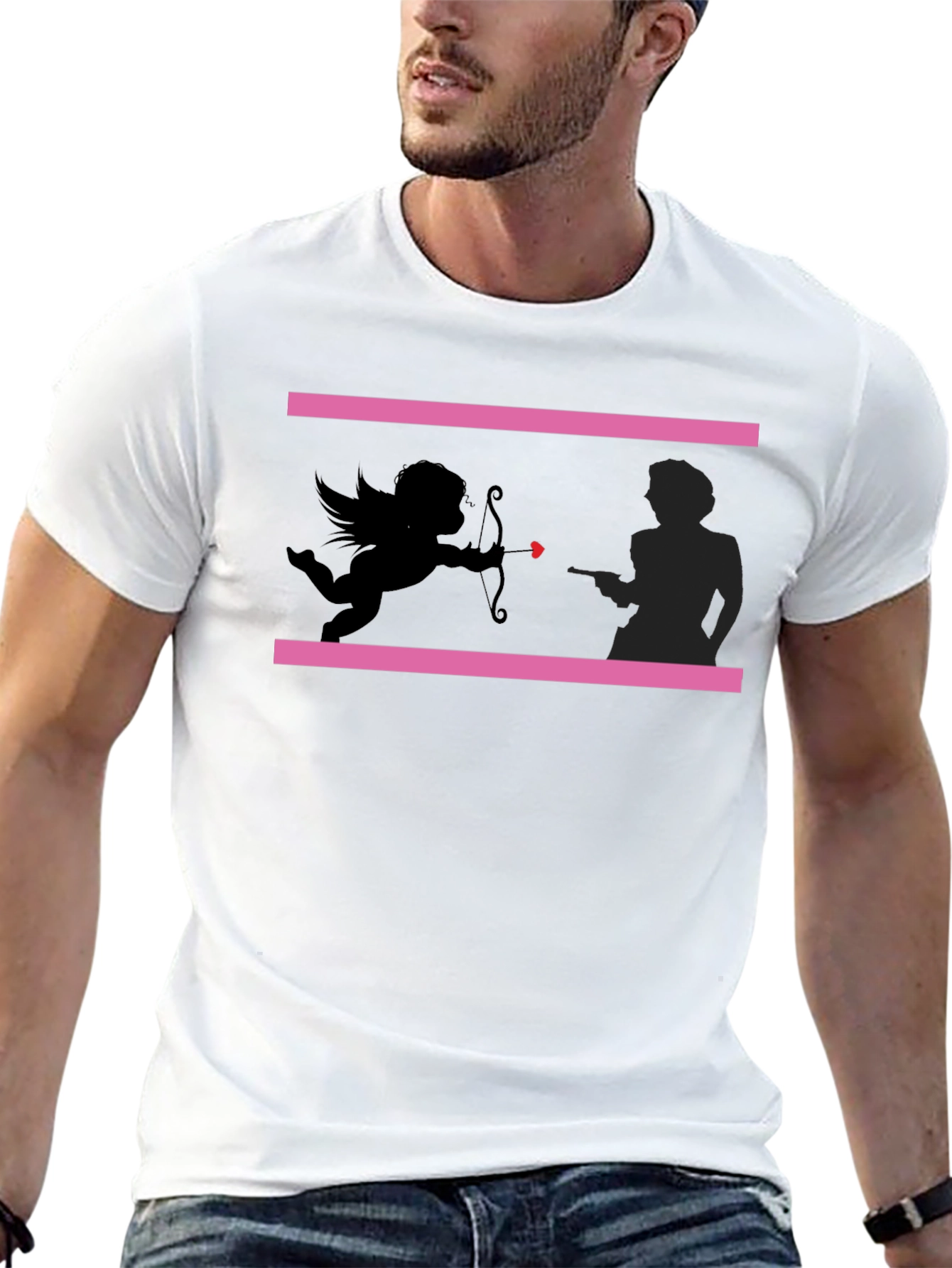 Cupid & Gangster Valentine T-Shirt