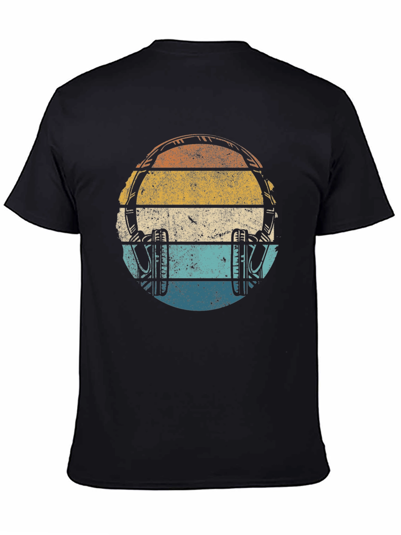 Retro Sunset Headphones Graphic Tee