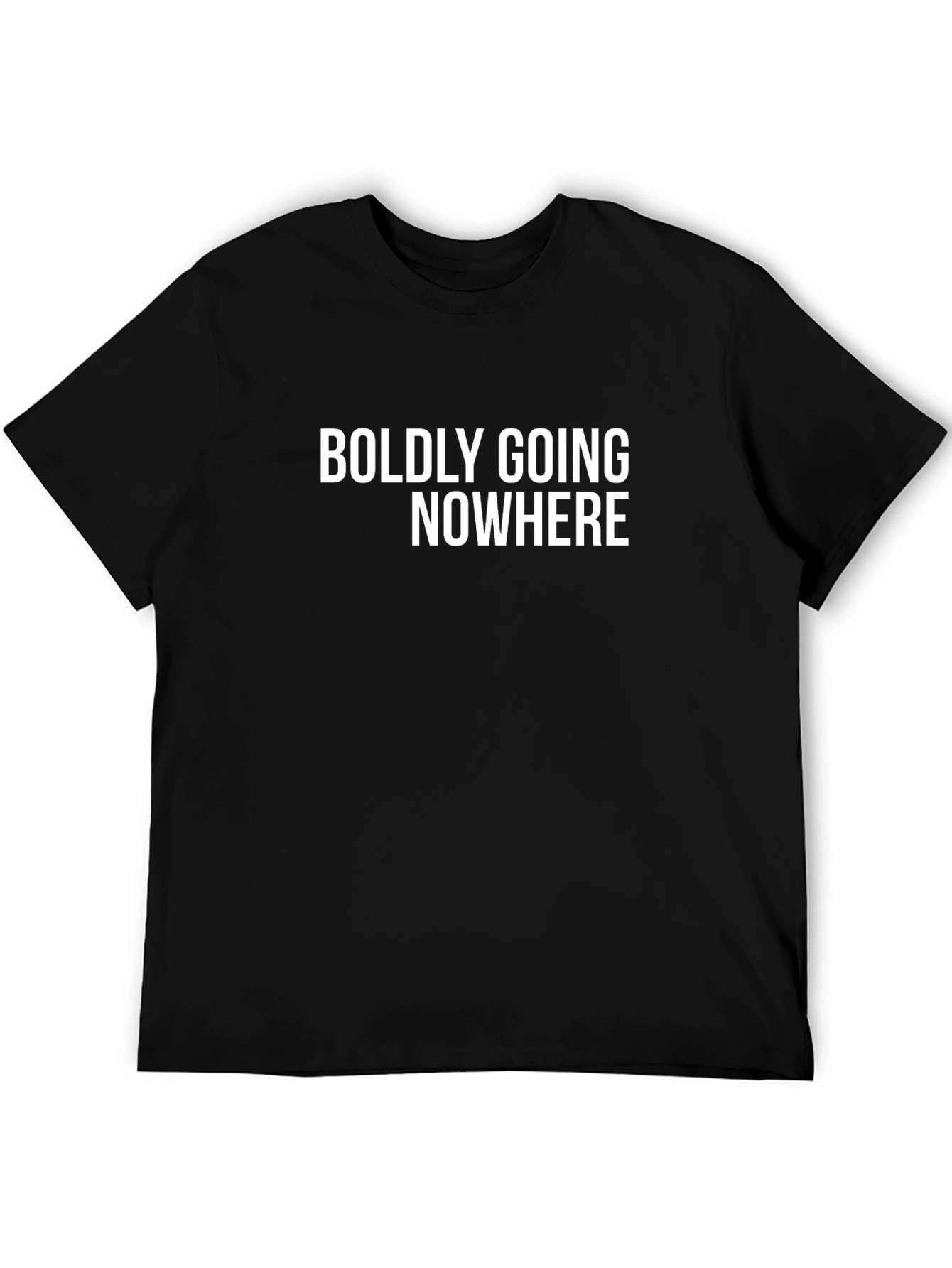 Boldly Going Nowhere Graphic Tee - Black