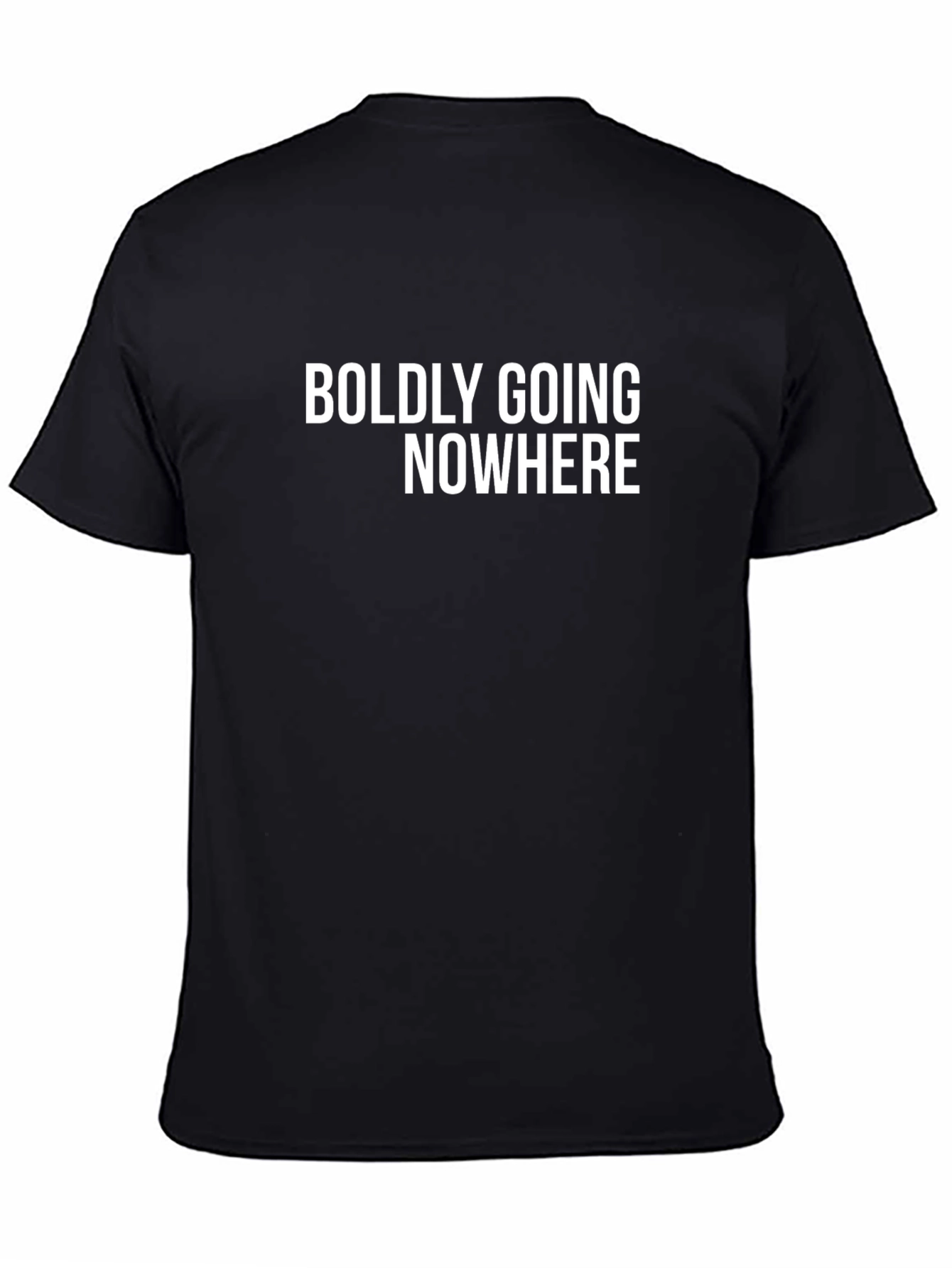 Boldly Going Nowhere Graphic Tee - Black