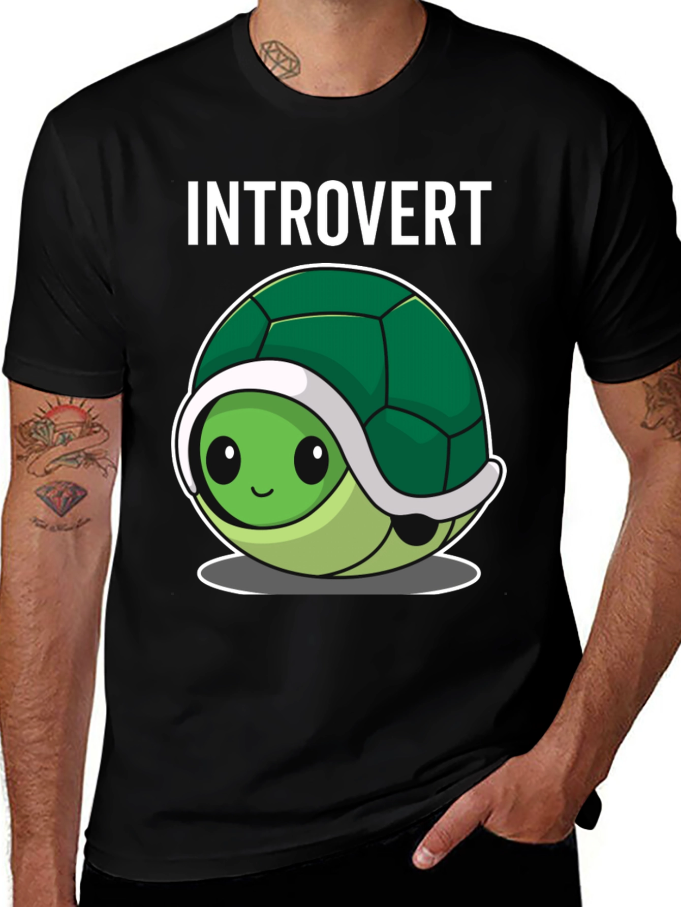 Introvert Turtle Tee - Cute & Comfy