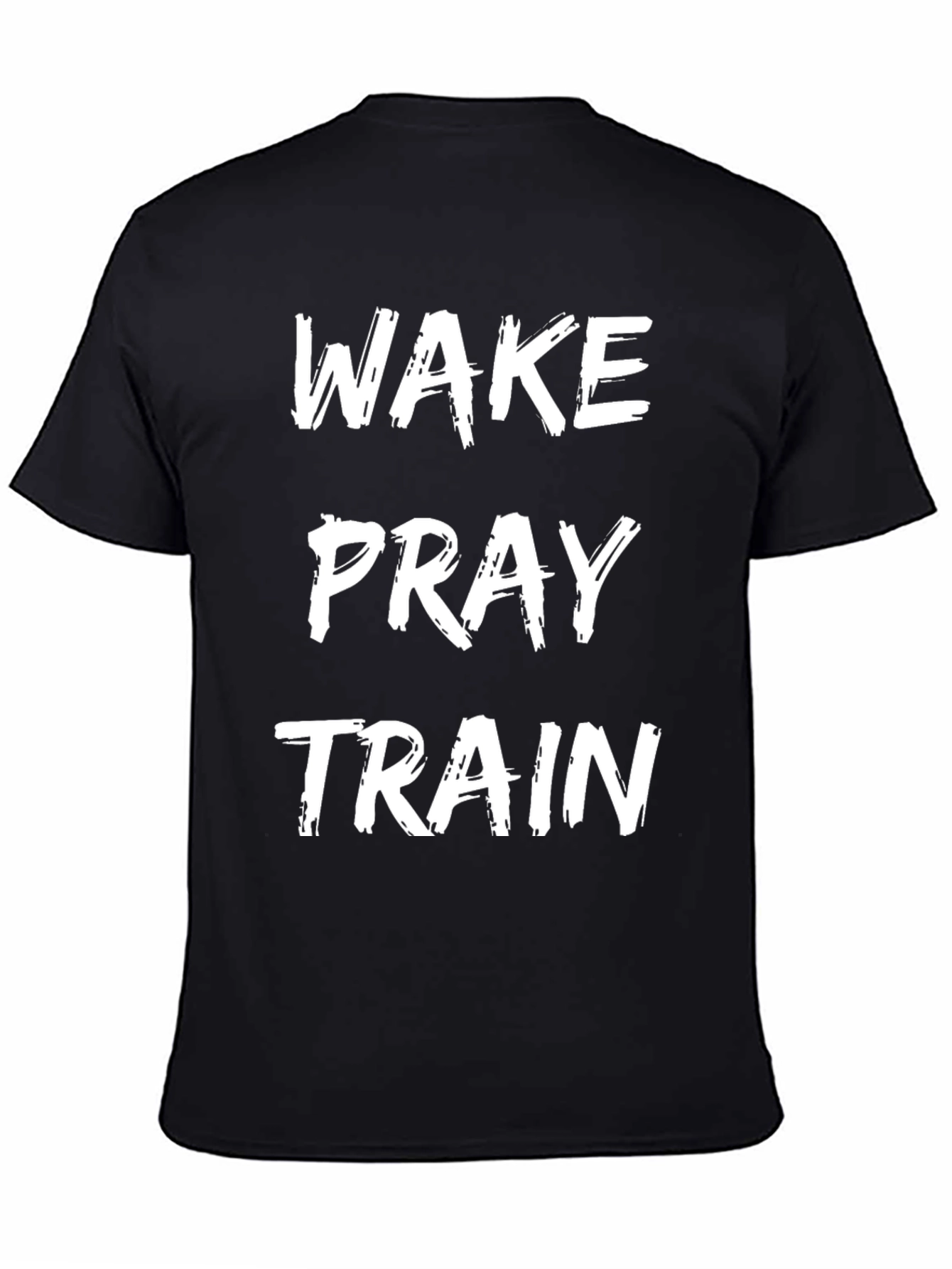 Wake Pray Train Graphic Tee - Black T-Shirt