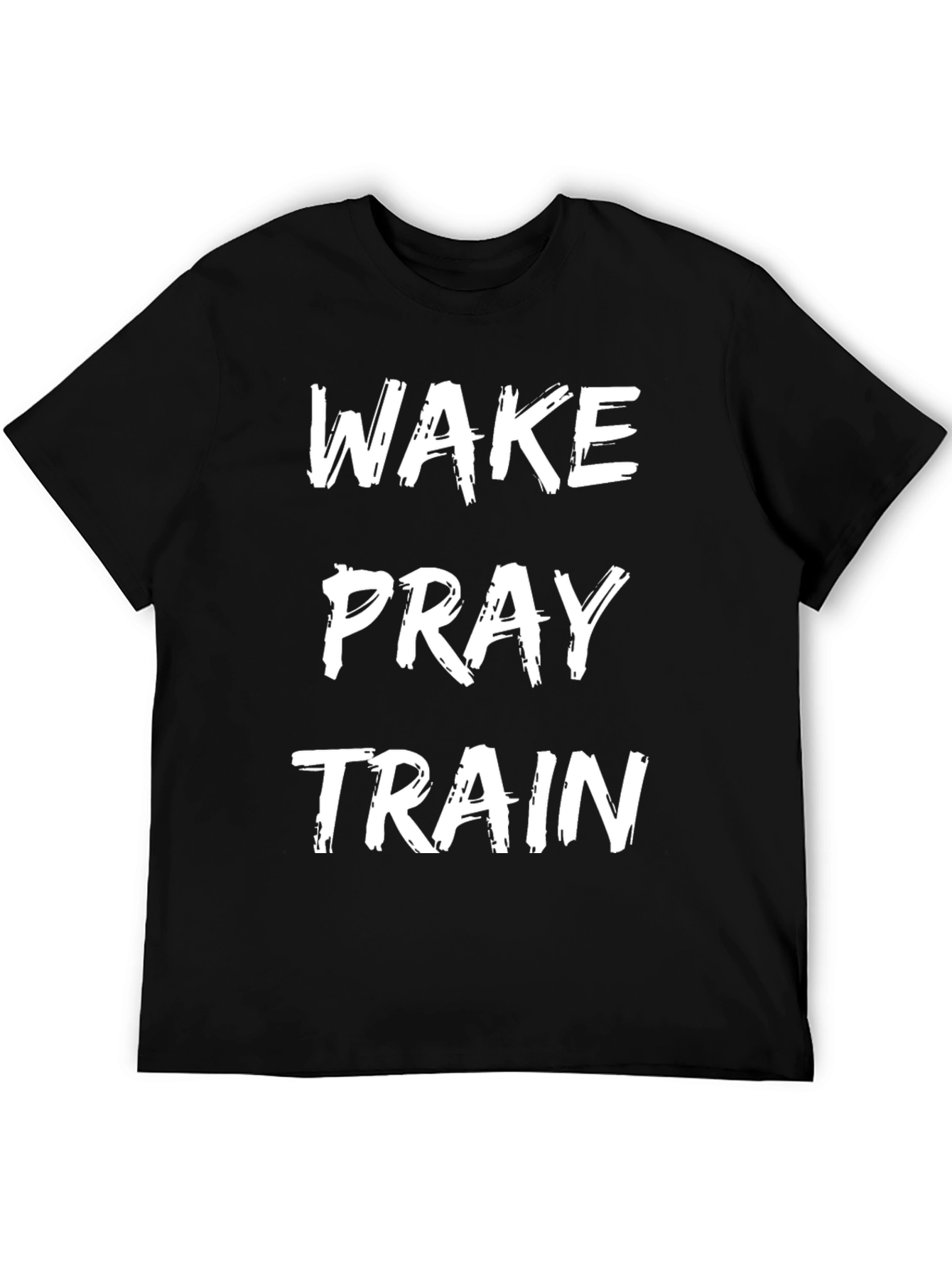Wake Pray Train Graphic Tee - Black T-Shirt