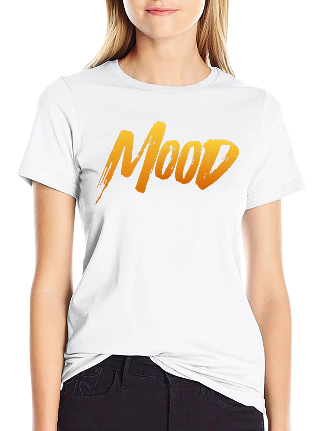 Mood Graphic Tee - Casual Style Black T-Shirt