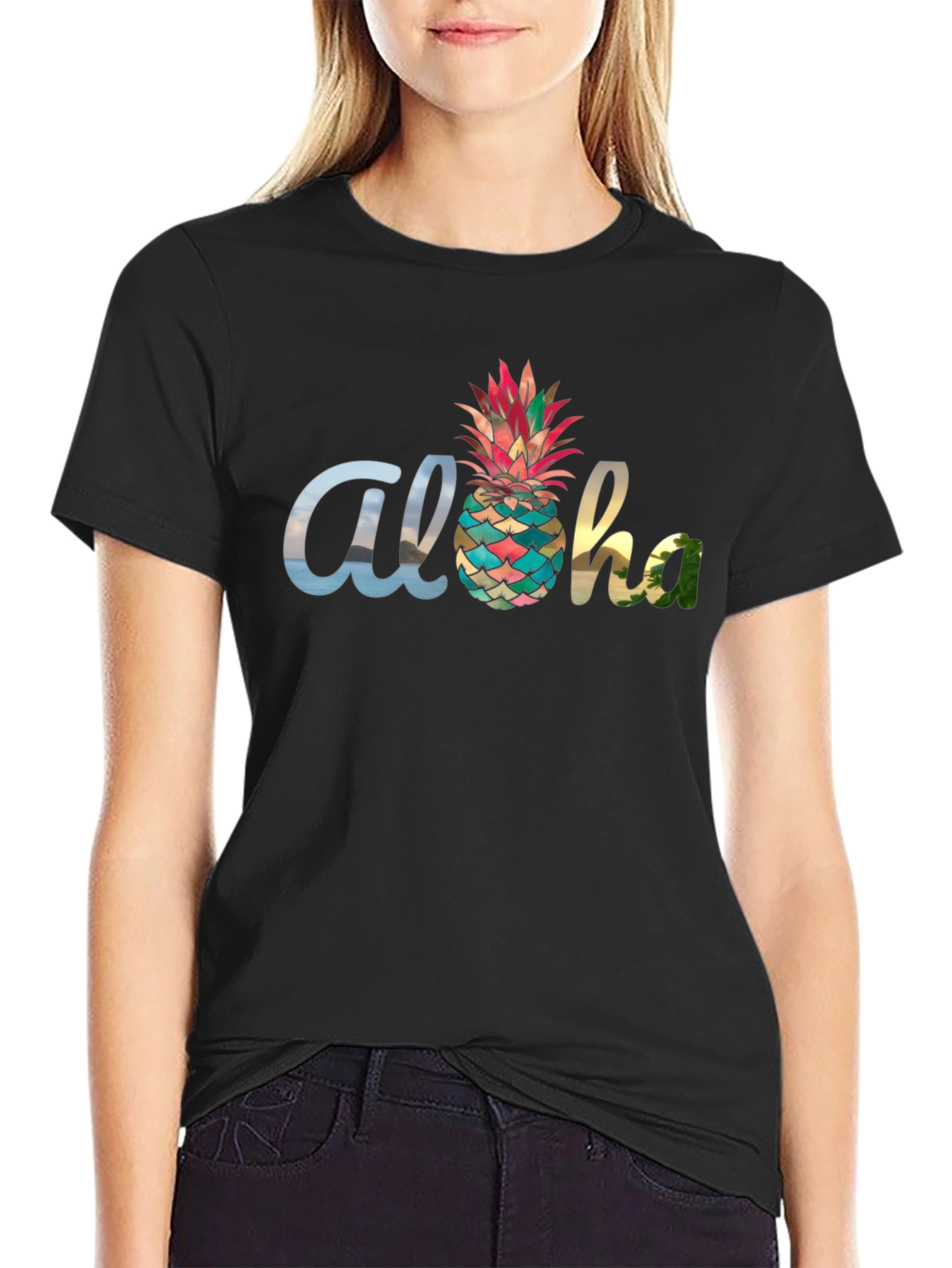 Aloha Pineapple Graphic Tee - Tropical Summer Vibes