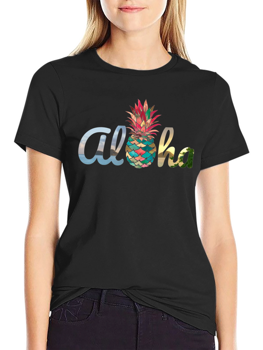 Aloha Pineapple Graphic Tee - Tropical Summer Vibes