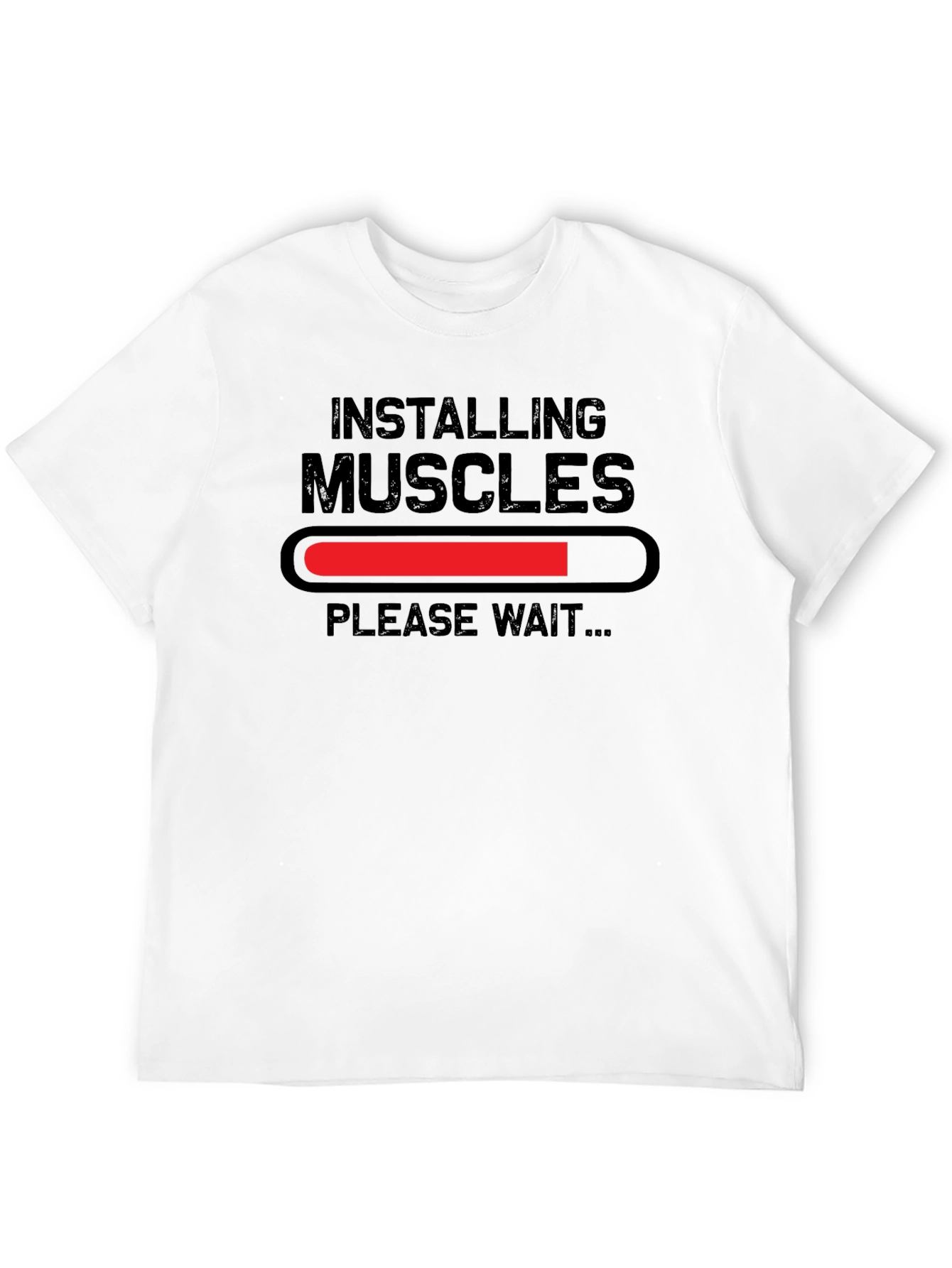 Installing Muscles Funny Graphic T-Shirt