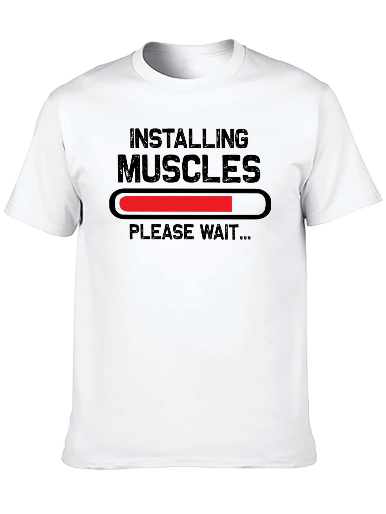 Installing Muscles Funny Graphic T-Shirt
