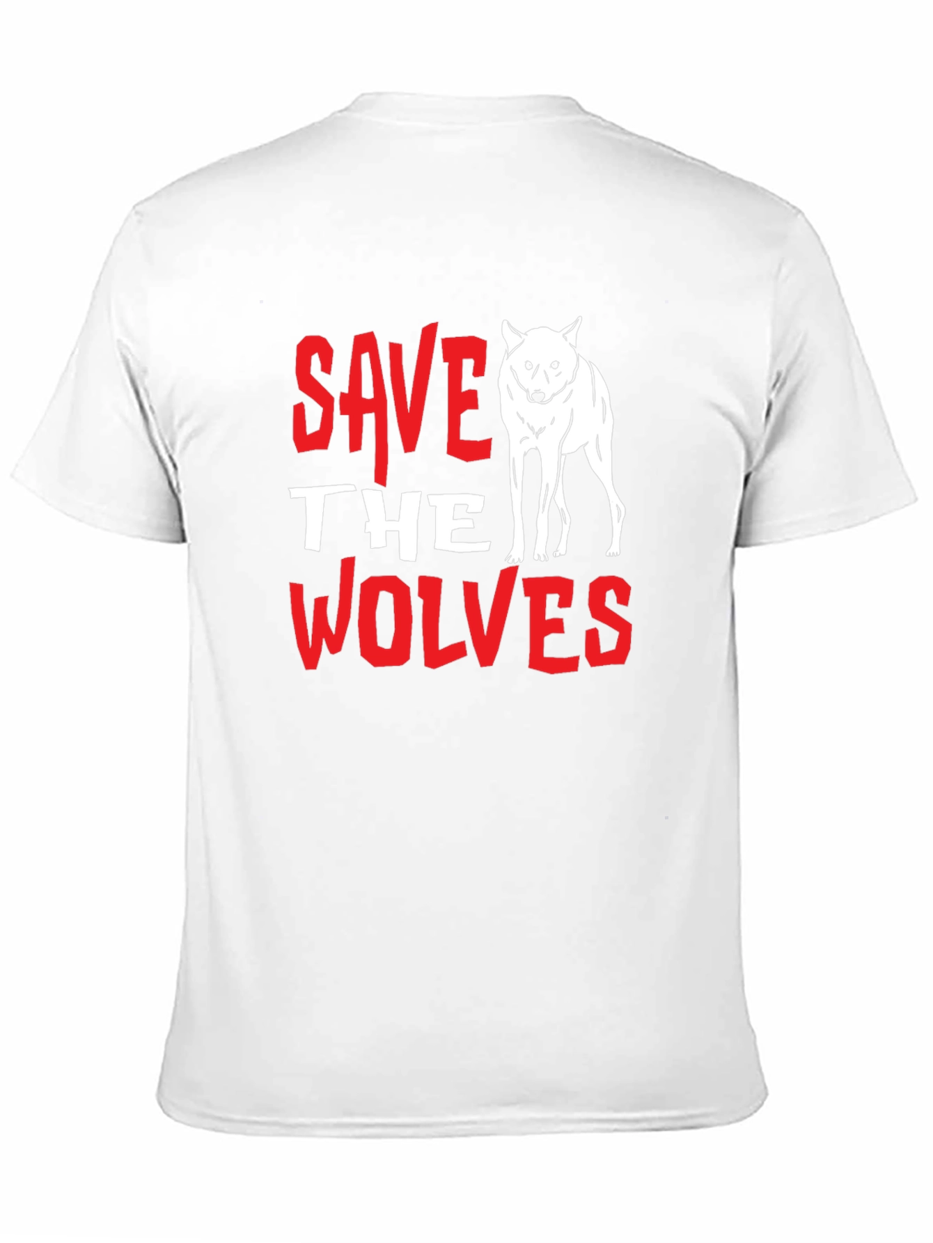 Save the Wolves Graphic Tee - Black