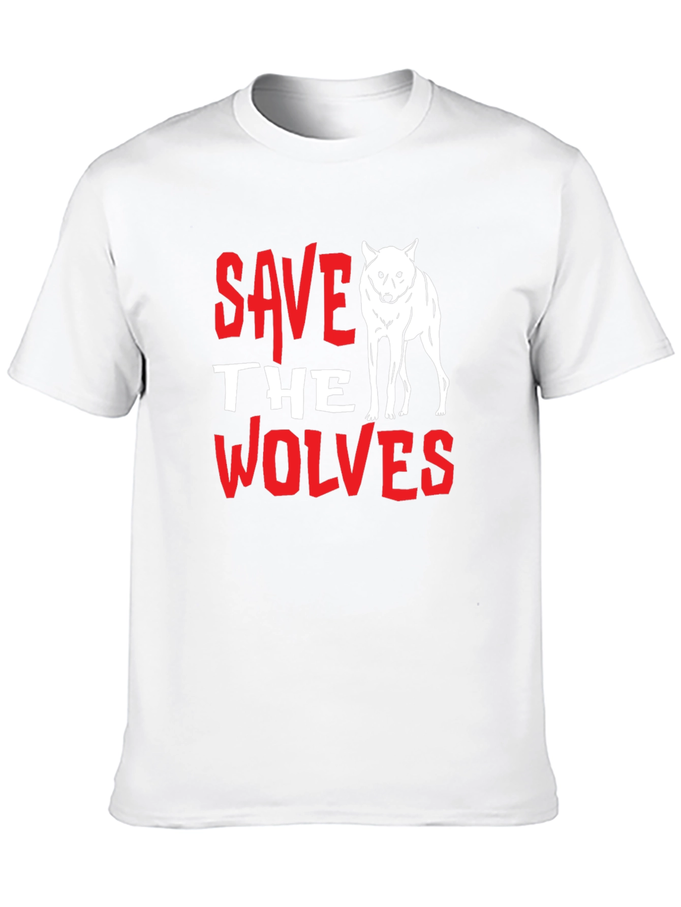 Save the Wolves Graphic Tee - Black