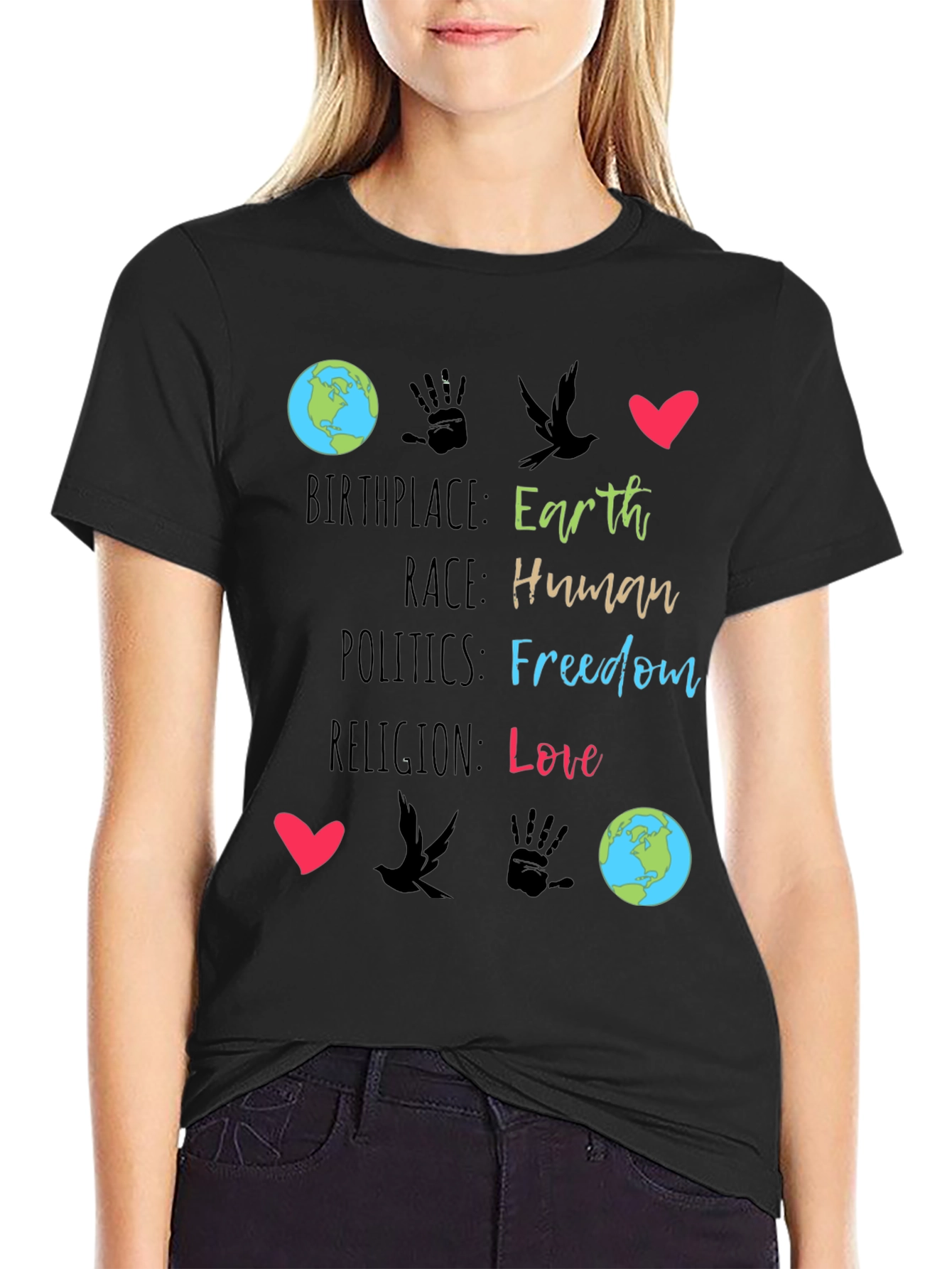 Earth Birthplace Human Race T-Shirt