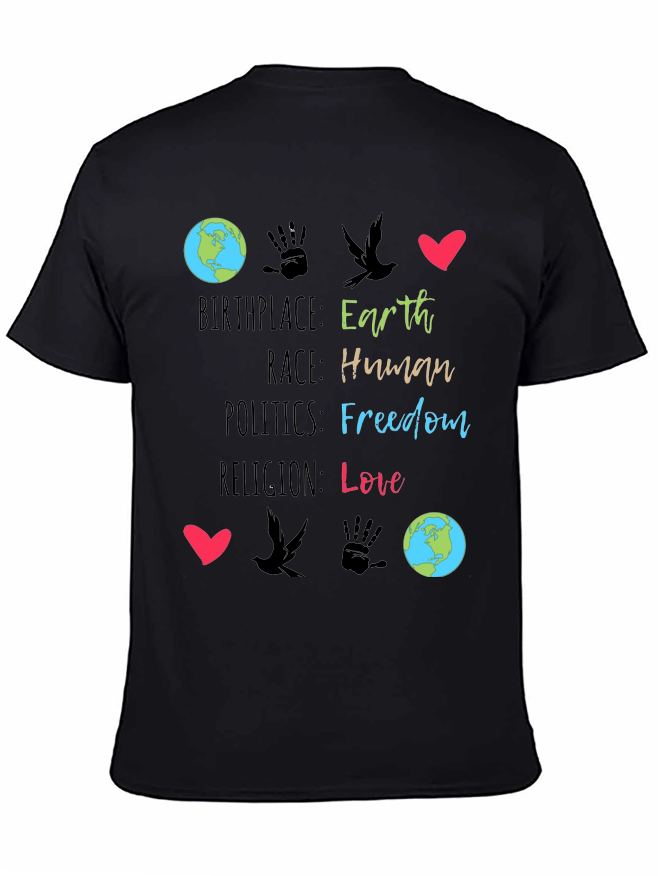 Earth Birthplace Human Race T-Shirt